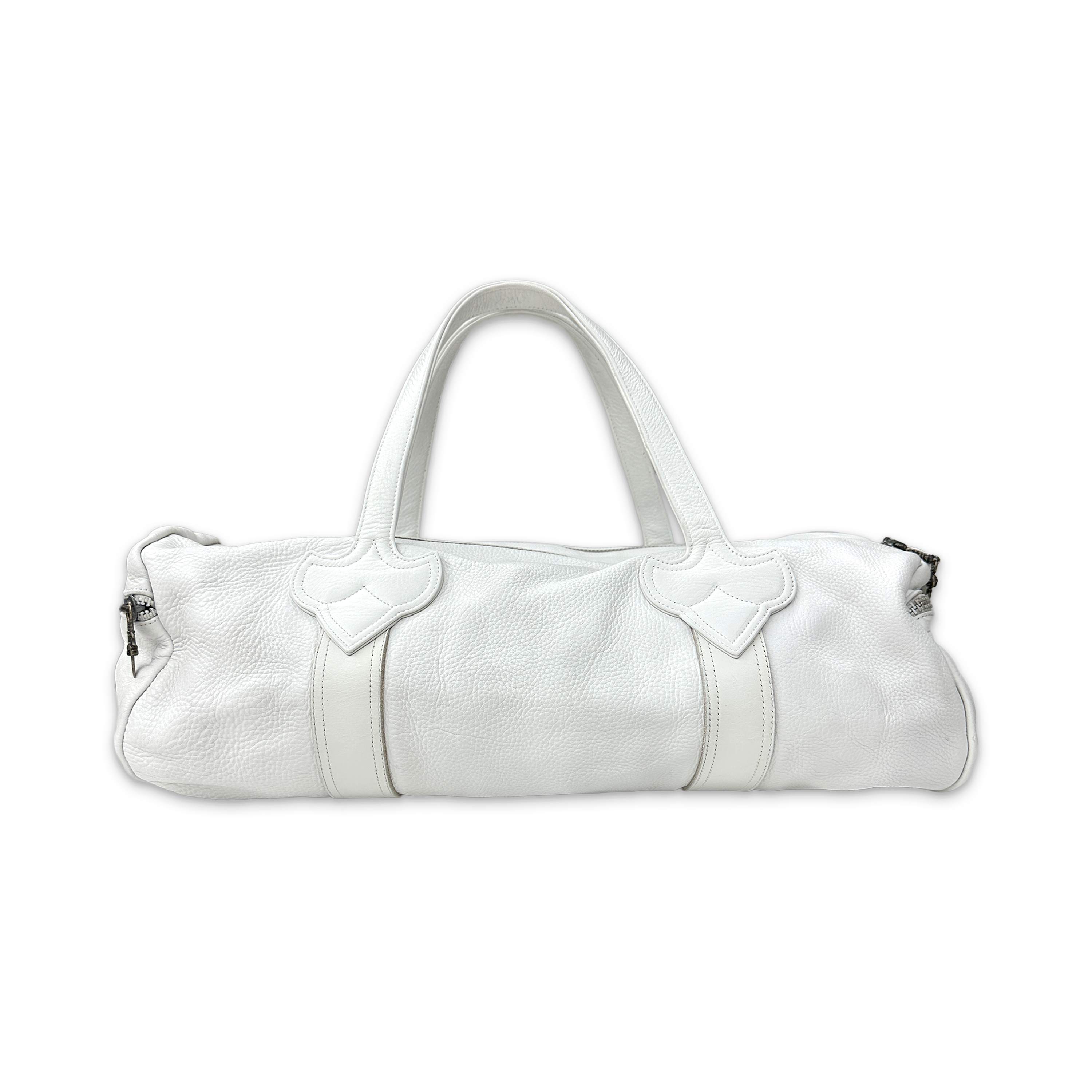 Chrome Hearts, Leather Duffle Bag "White"