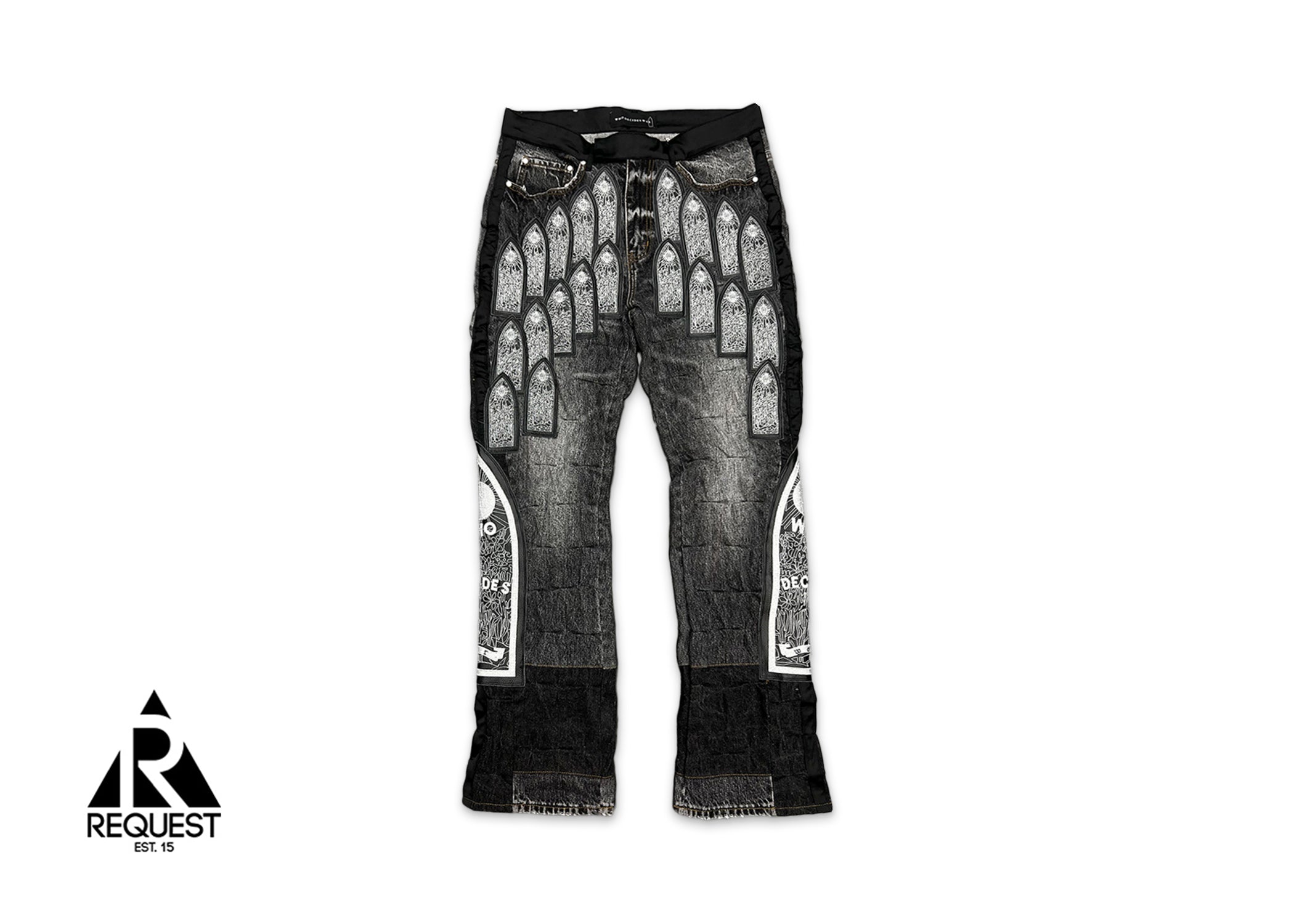Who Decides War, Patched Arch Denim Jeans "Coal"