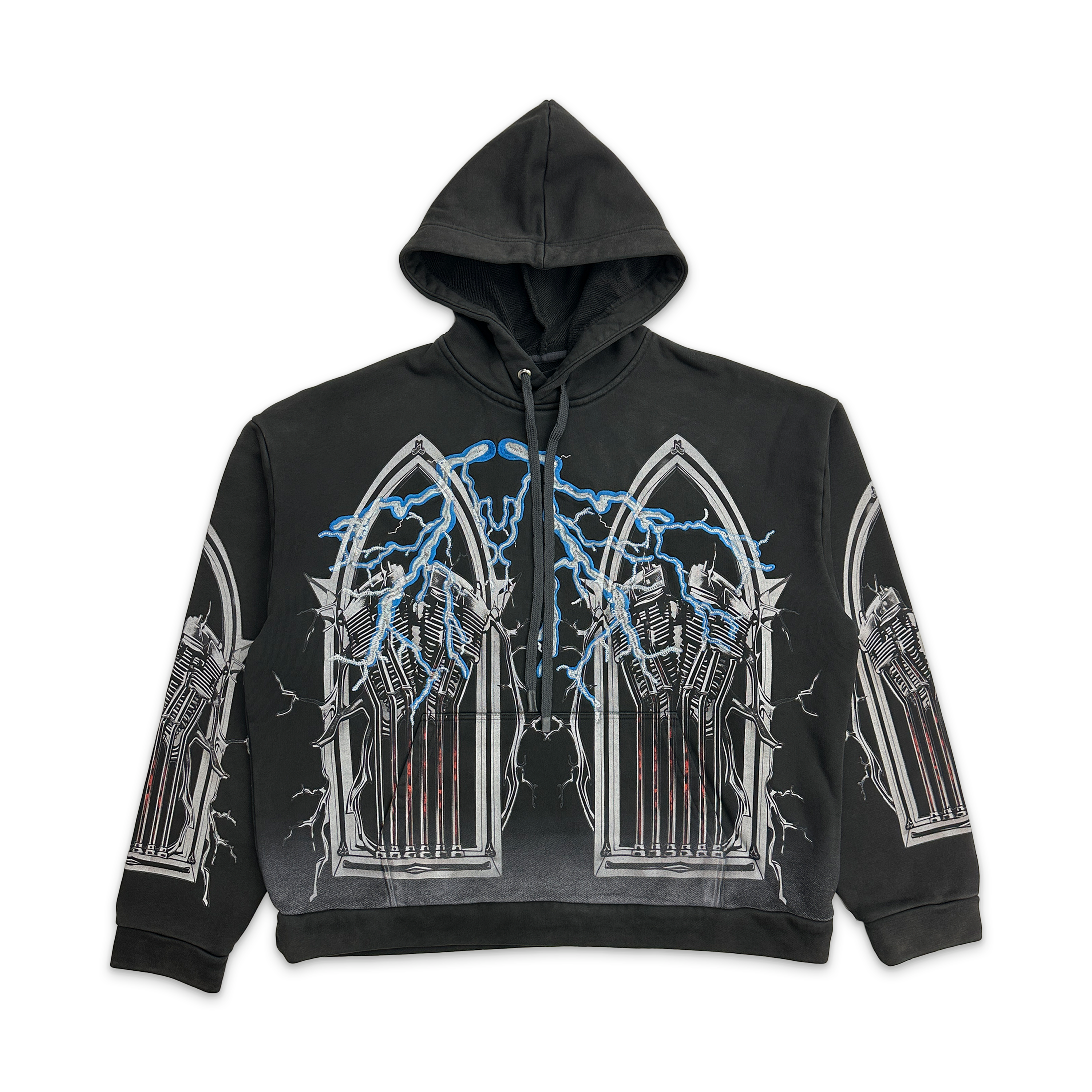 Engine Hooded Pullover "Coal"