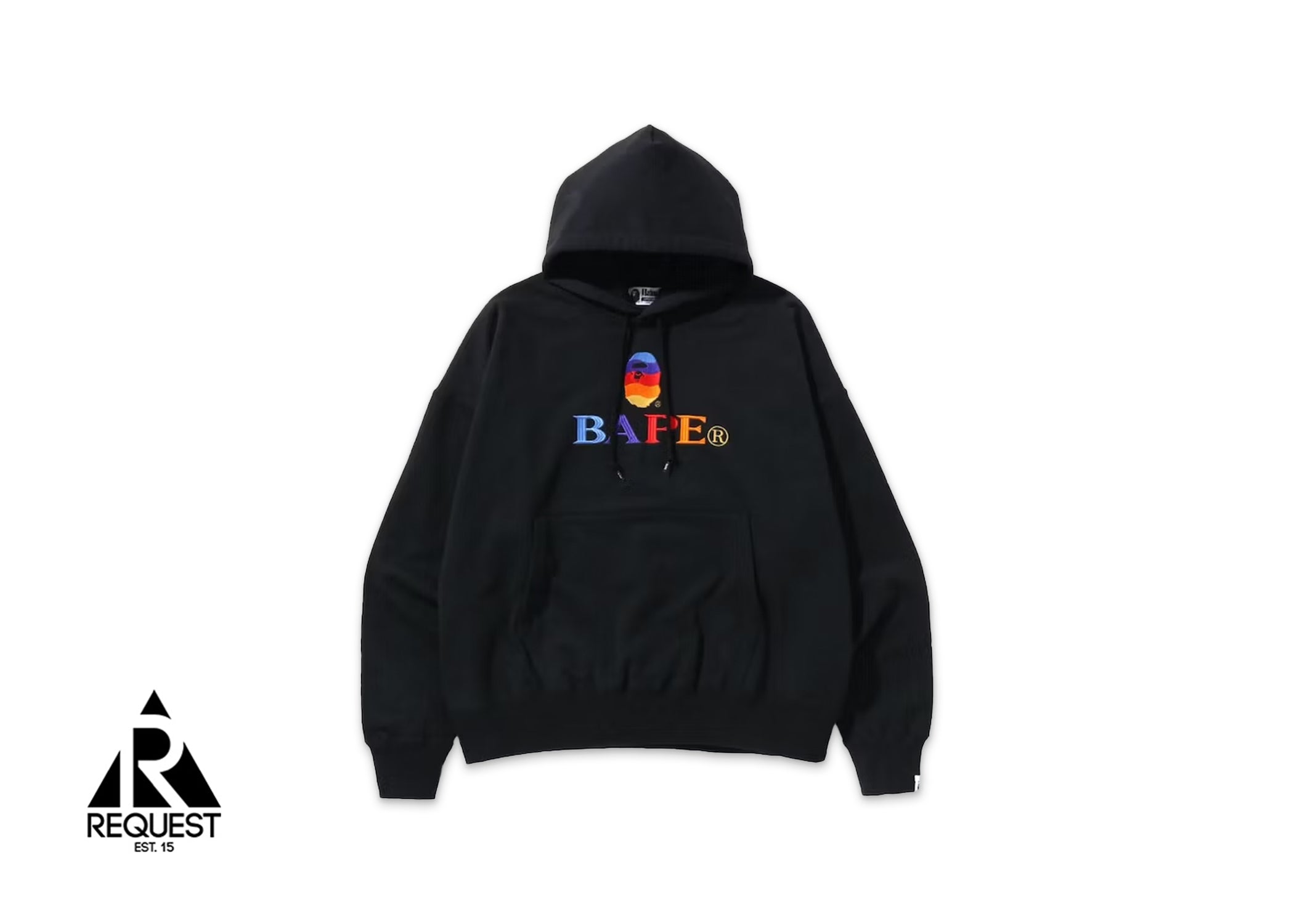A Bathing Ape BAPE Embroidery Loose Fit Hoodie "Black"