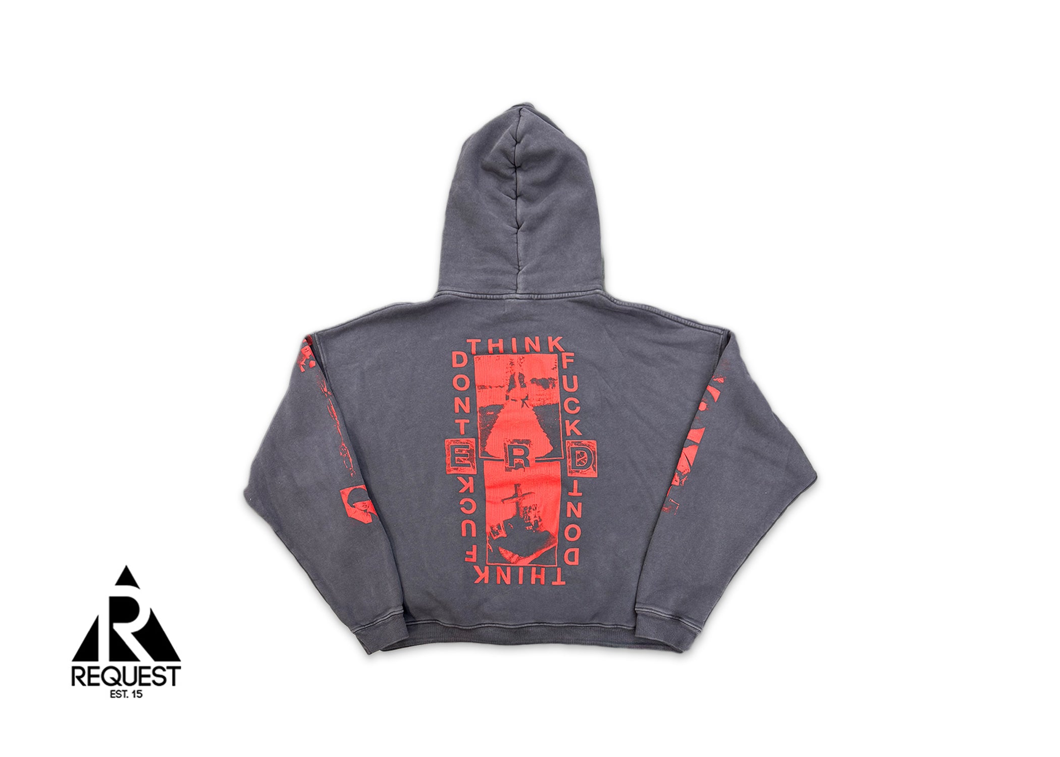 Enfants Riches Déprimes, Enfants Riches Déprimes Gray Lips Hoodie "Faded Purple"