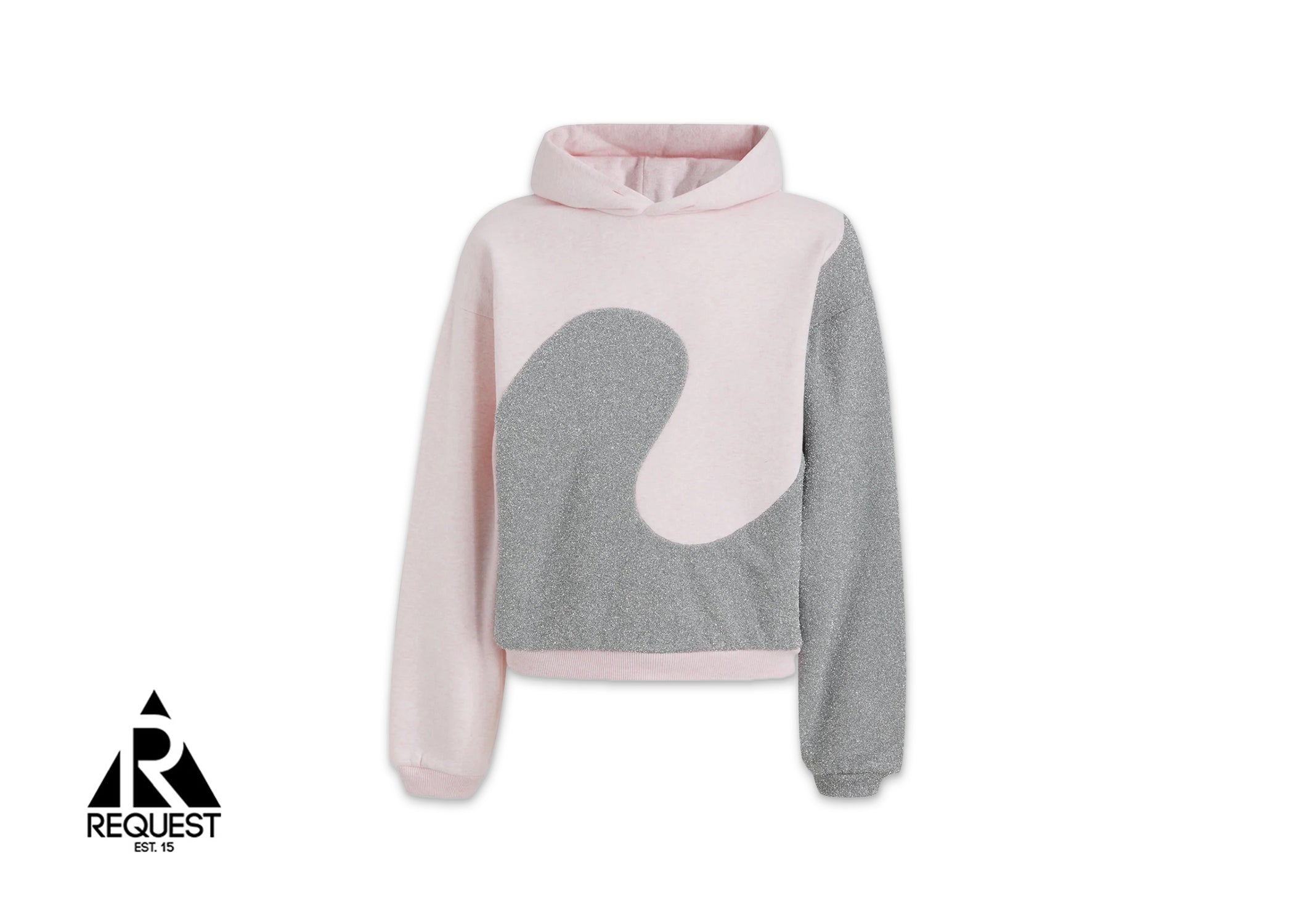 Dior x ERL Glitter Panelled Hoodie "Pink"