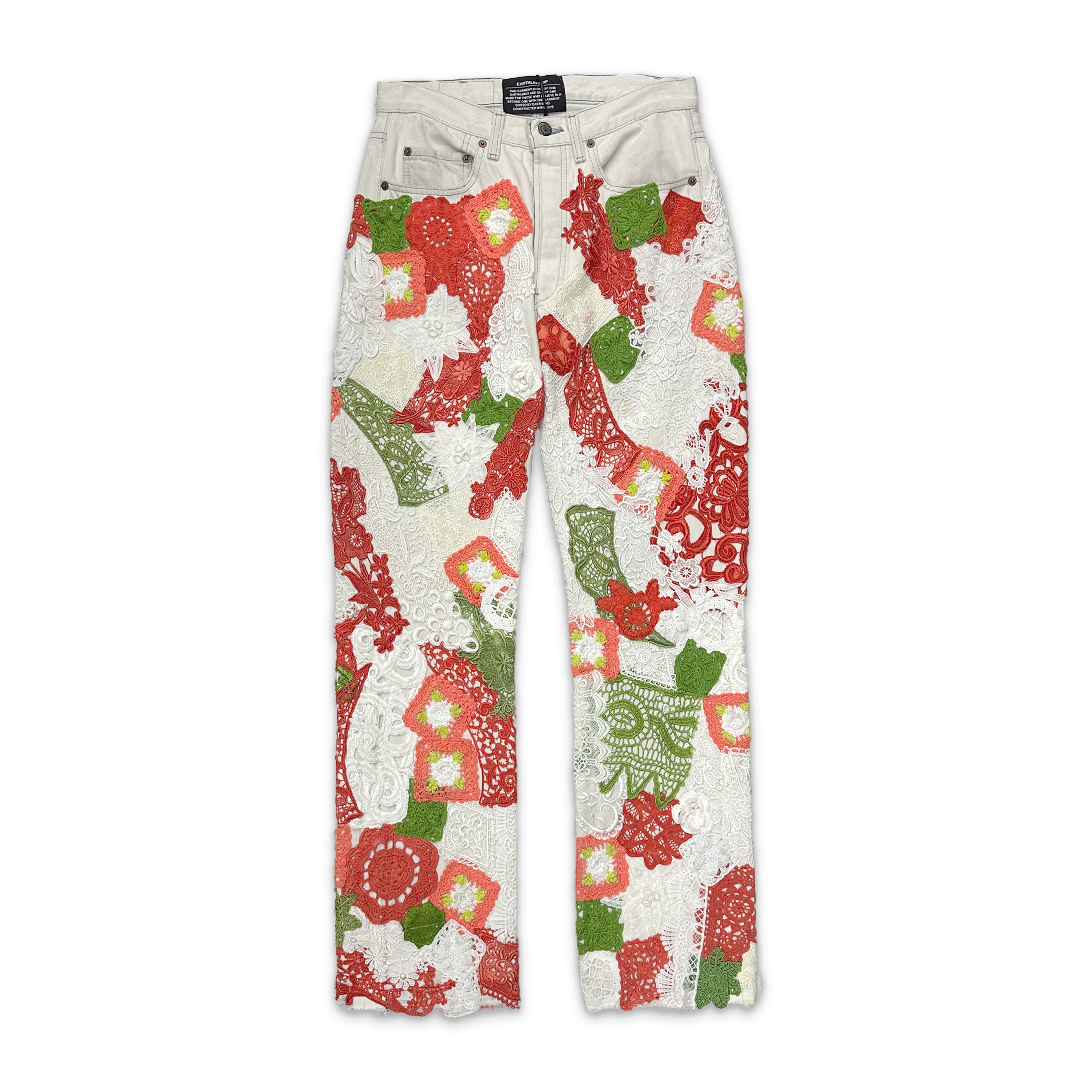 Earthling VIP Denim "Poetic Lust White Red On White"