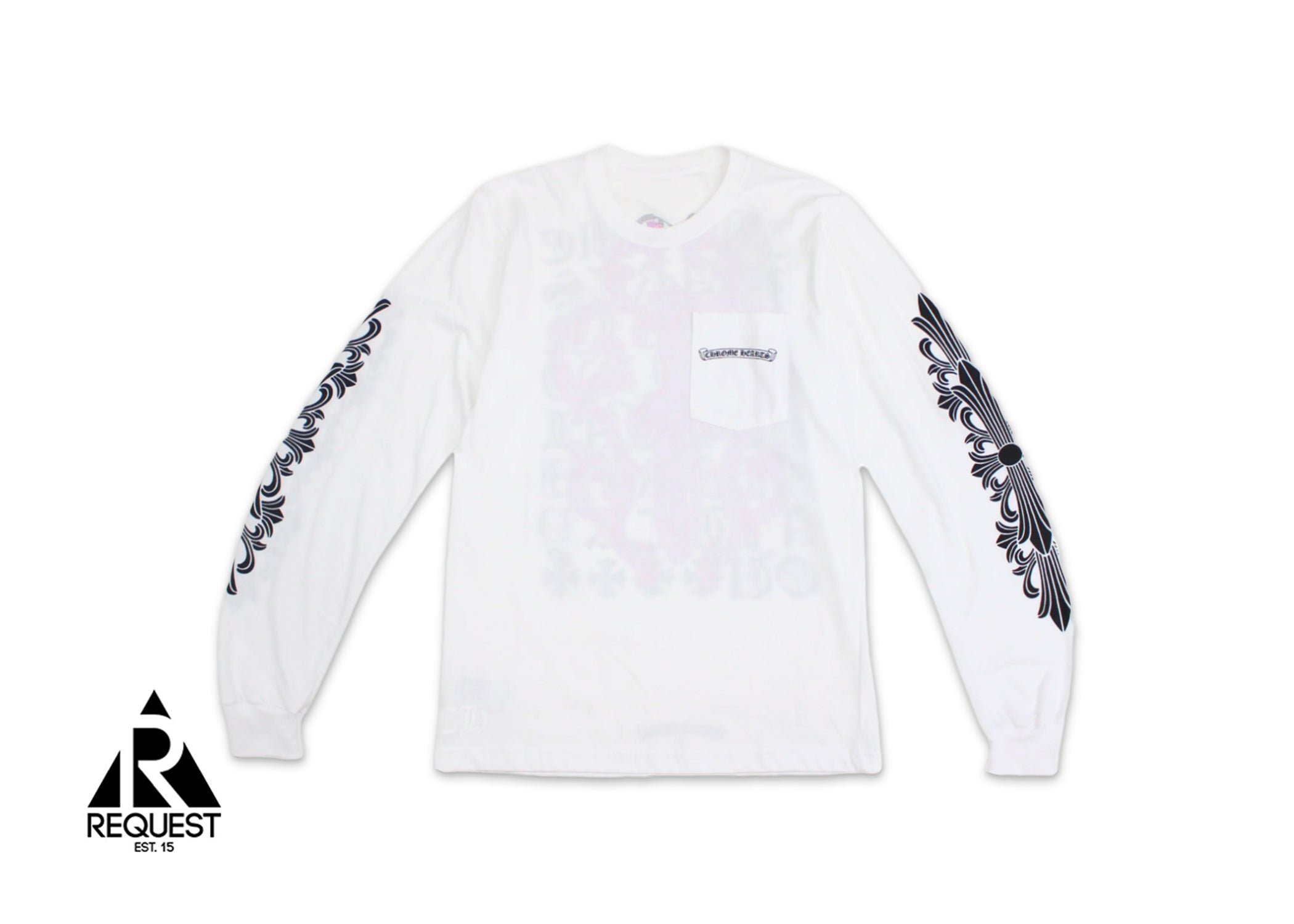 Chrome Hearts Dagger Mens Long Sleeve T-Shirts, White, Please Contact US