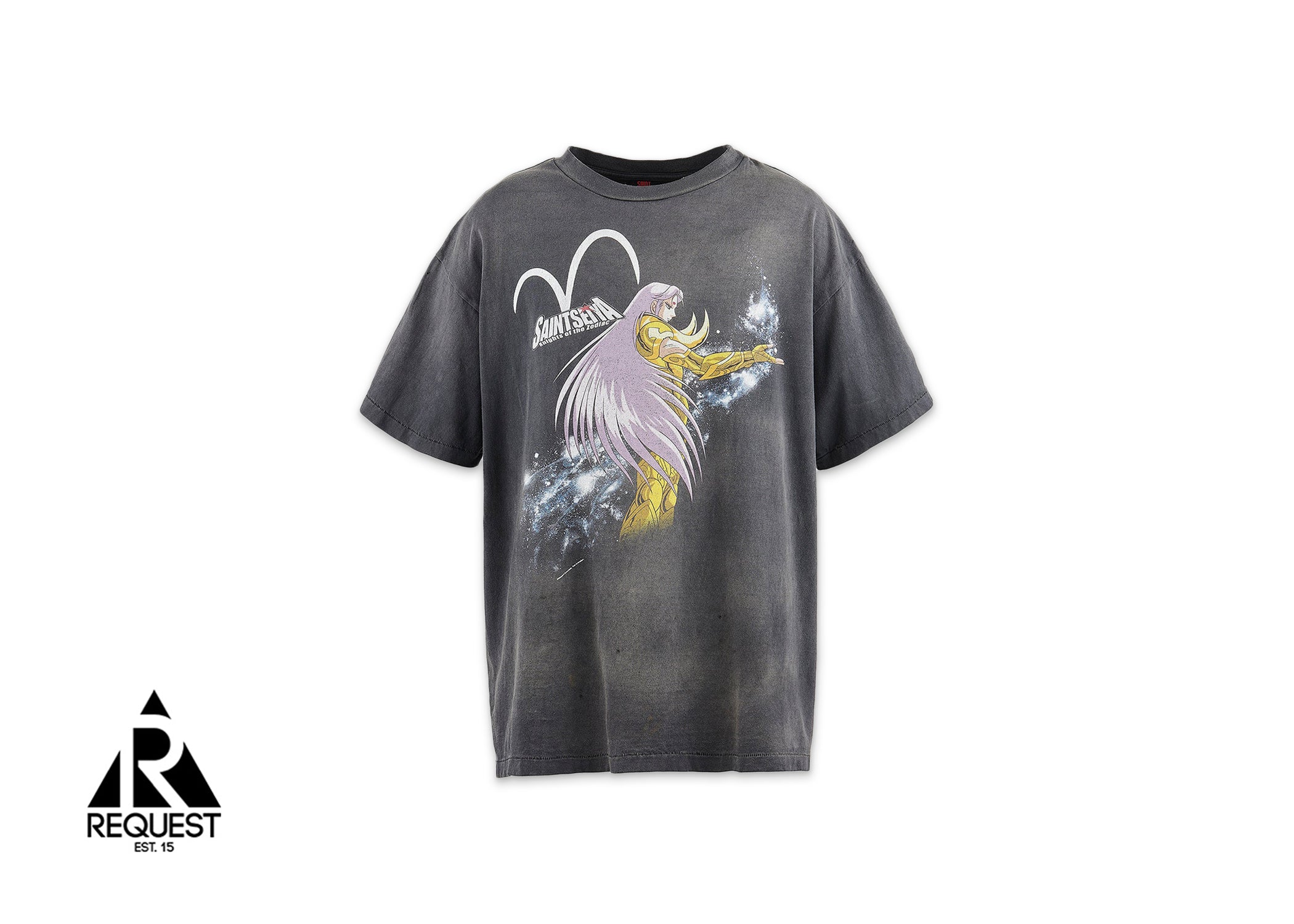 Saint Michael x Saint Seiya Aries Mu Tee "Vintage Black"