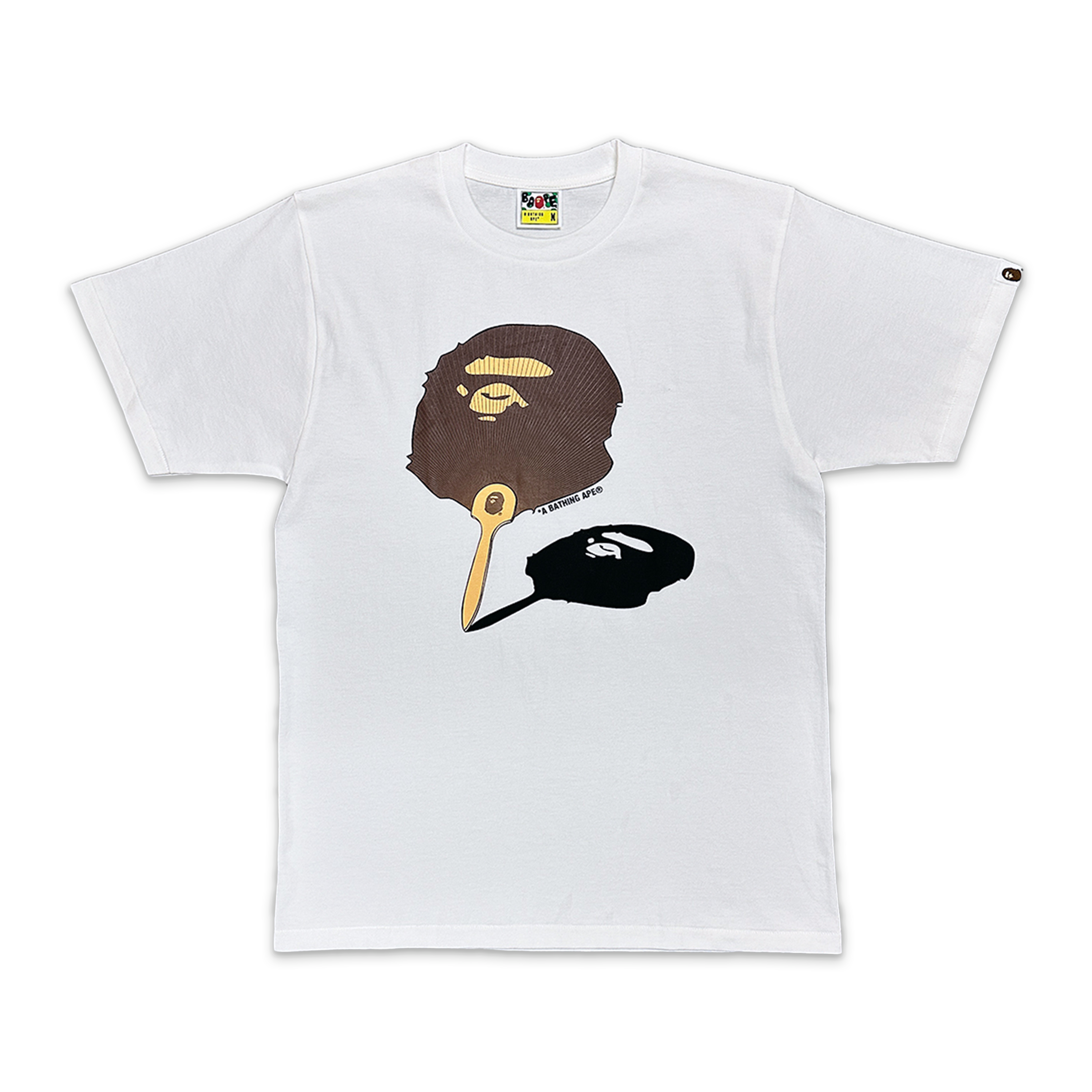 A Bathing Ape (BAPE), Fan Ape Head Tee "White"
