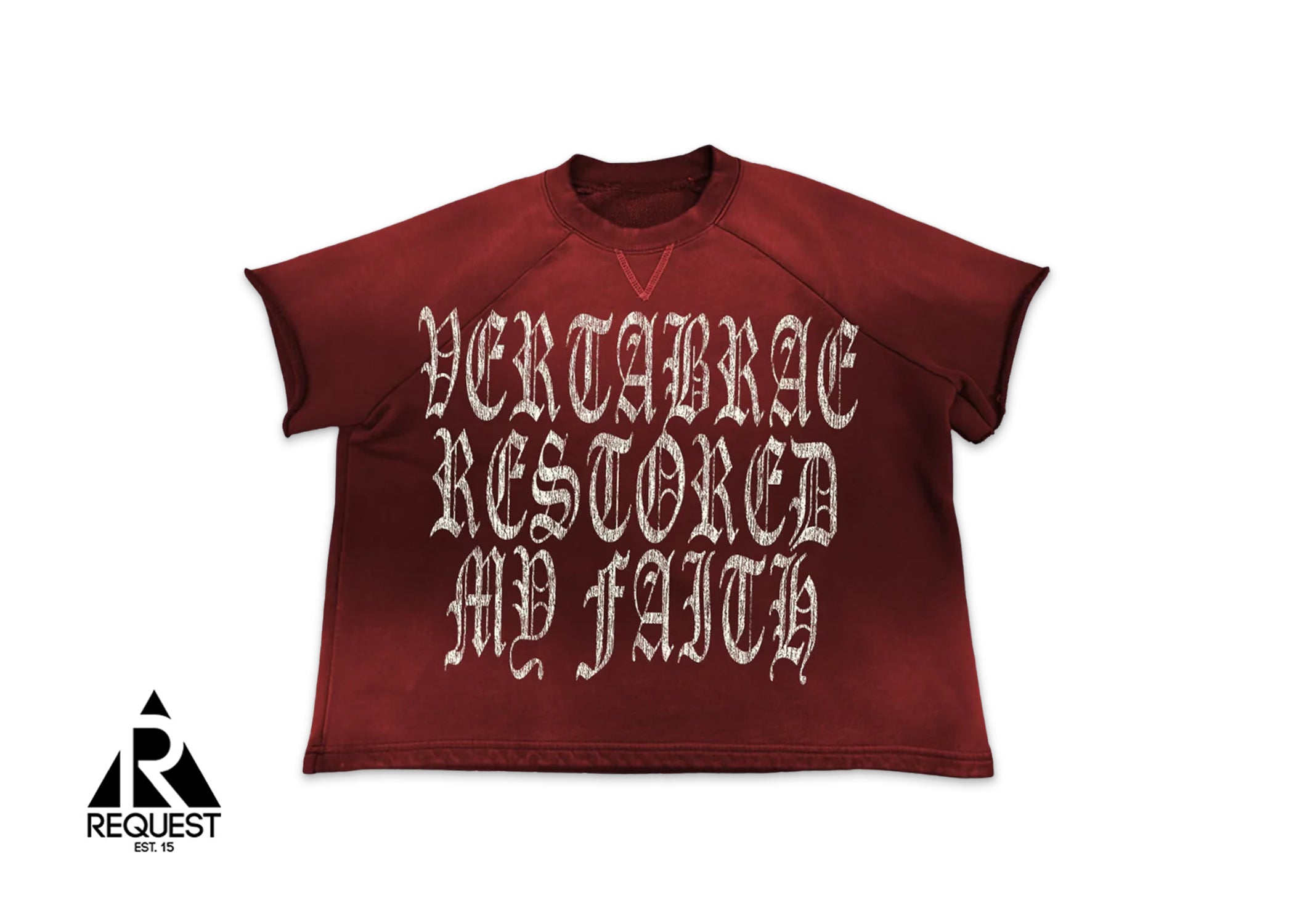 Vertabrae Faith Crewneck Tee "Red"