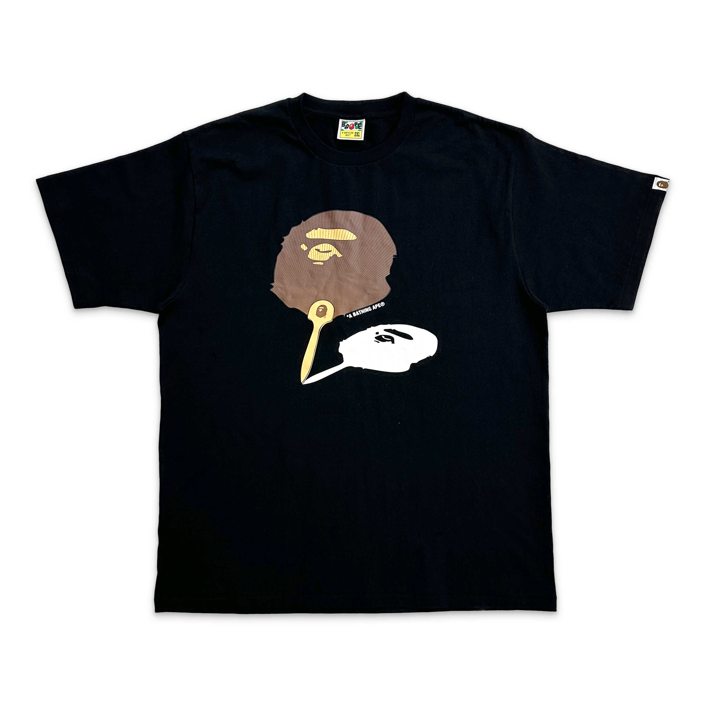 A Bathing Ape (BAPE), Fan Ape Head Tee "Black"