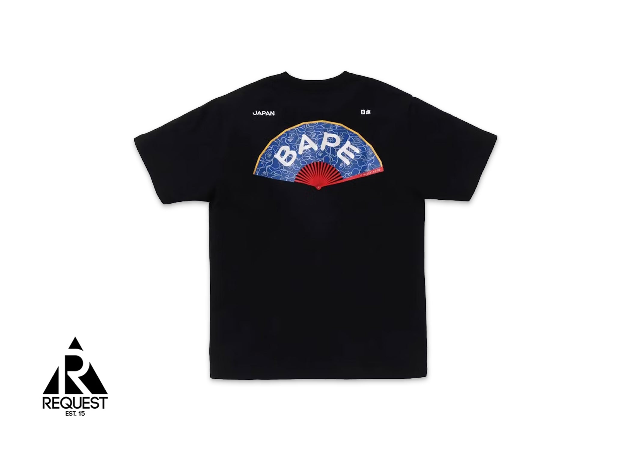 A Bathing Ape BAPE Japanese Fan Tee “Black”