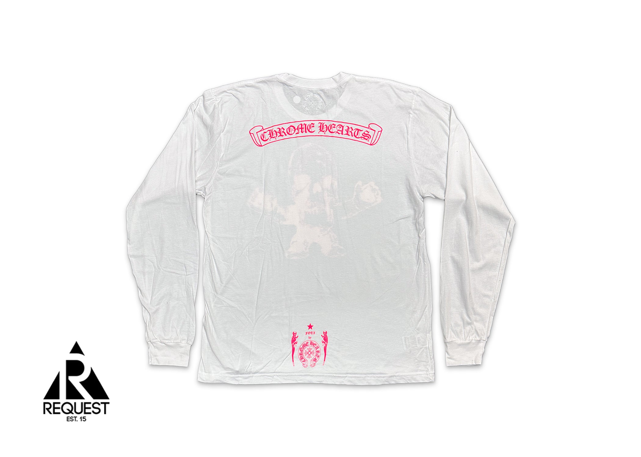 Chrome Hearts, FOTI Harris Teeter LS Tee "White Hot Pink"