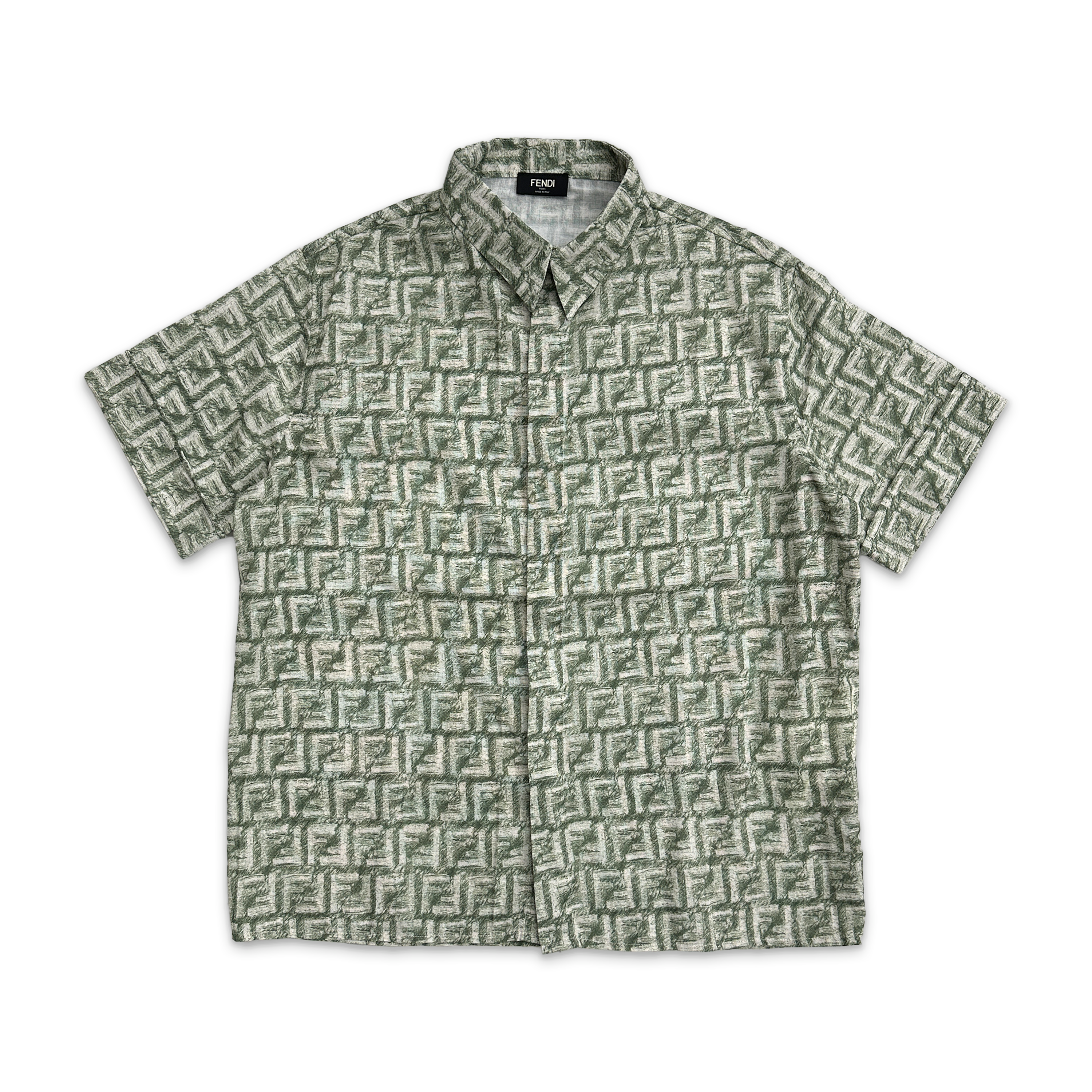 FF Logo Button Up Shirt "Sage"