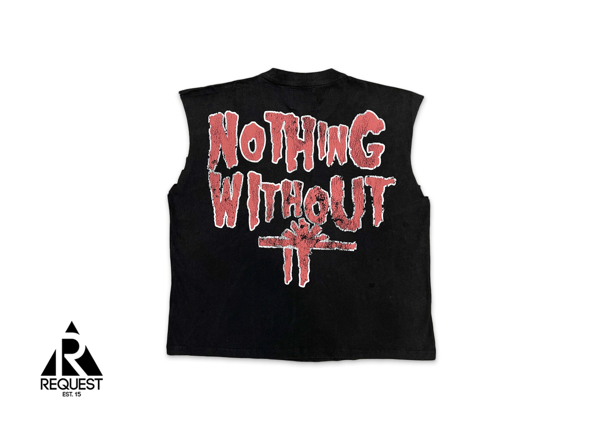 Vertabrae, Fever Sleeveless Tee "Washed Black"