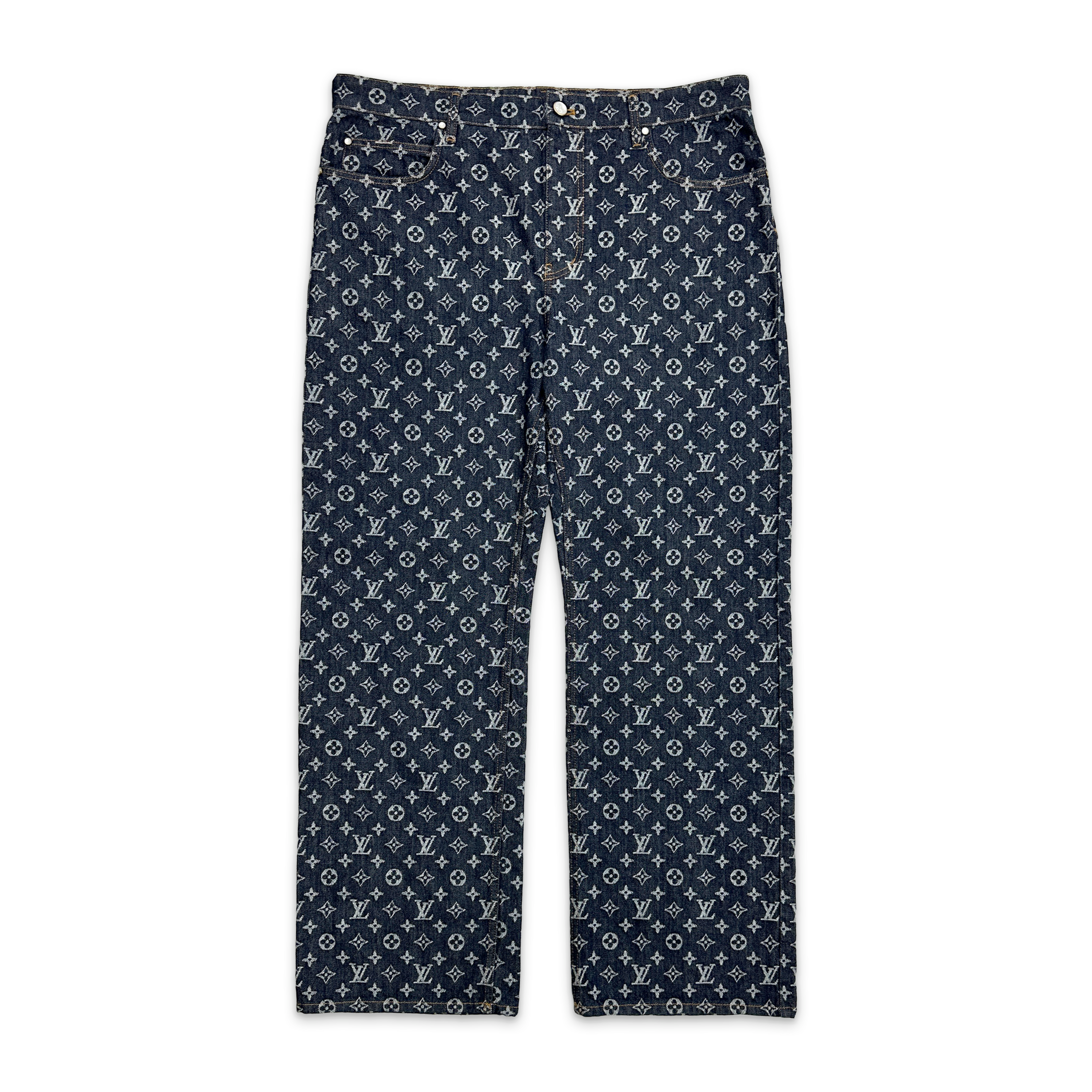 Louis Vuitton, Monogram Denim Pants "Raw Indigo"
