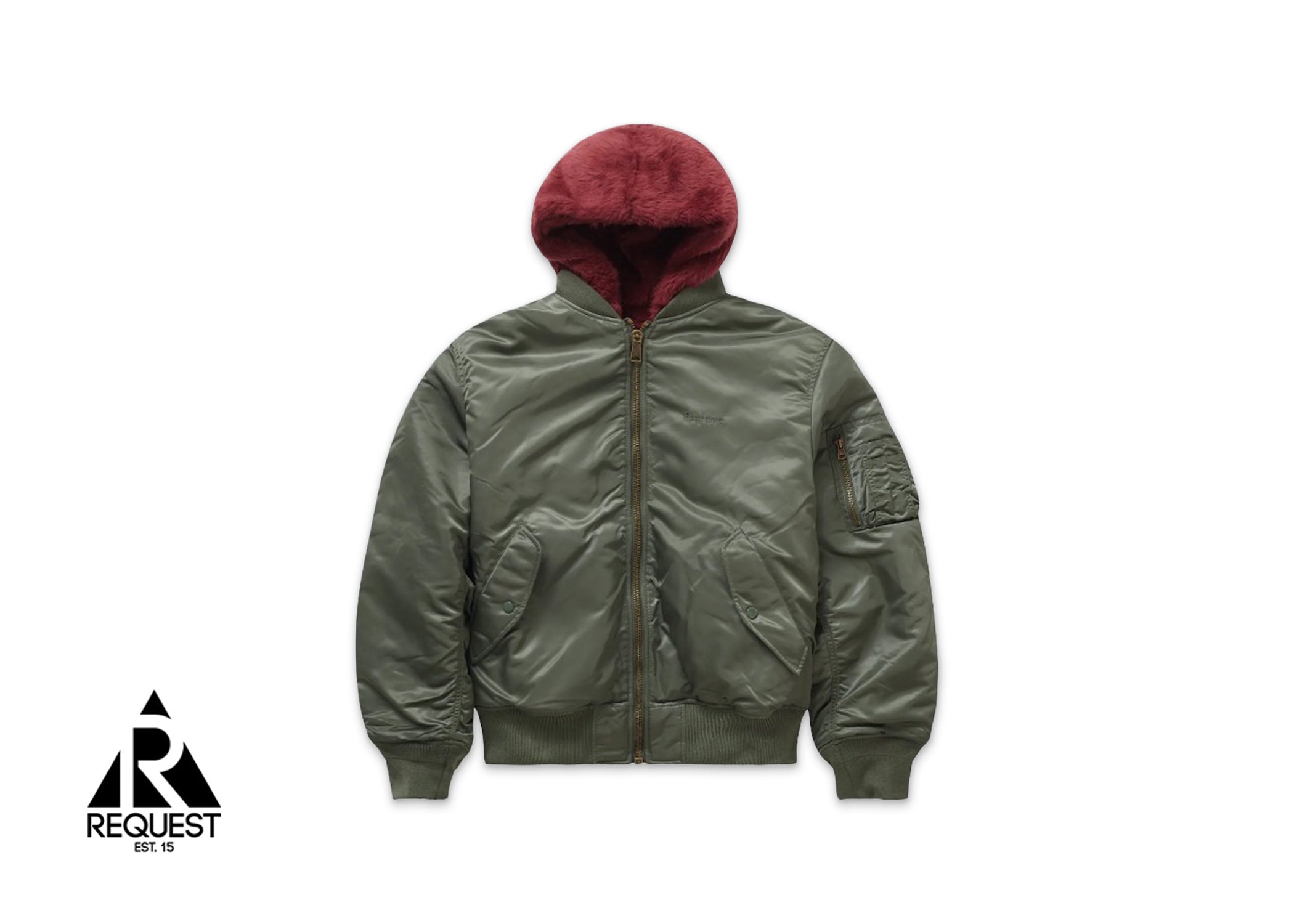 Supreme Faux Fur Reversible MA-1 Jacket “Olive” | Request