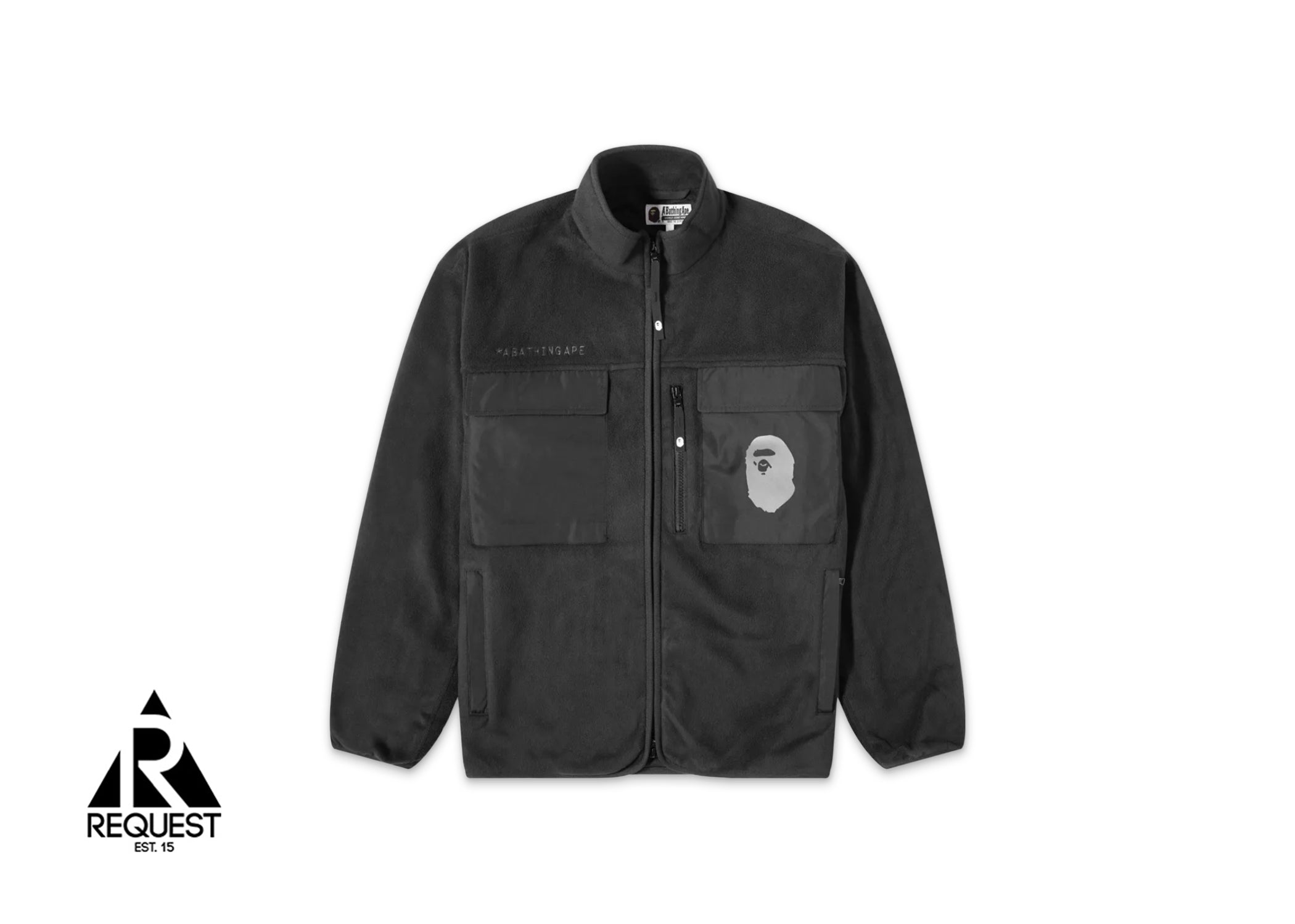 A Bathing Ape BAPE Fleece Loose Fit Jacket "Black"