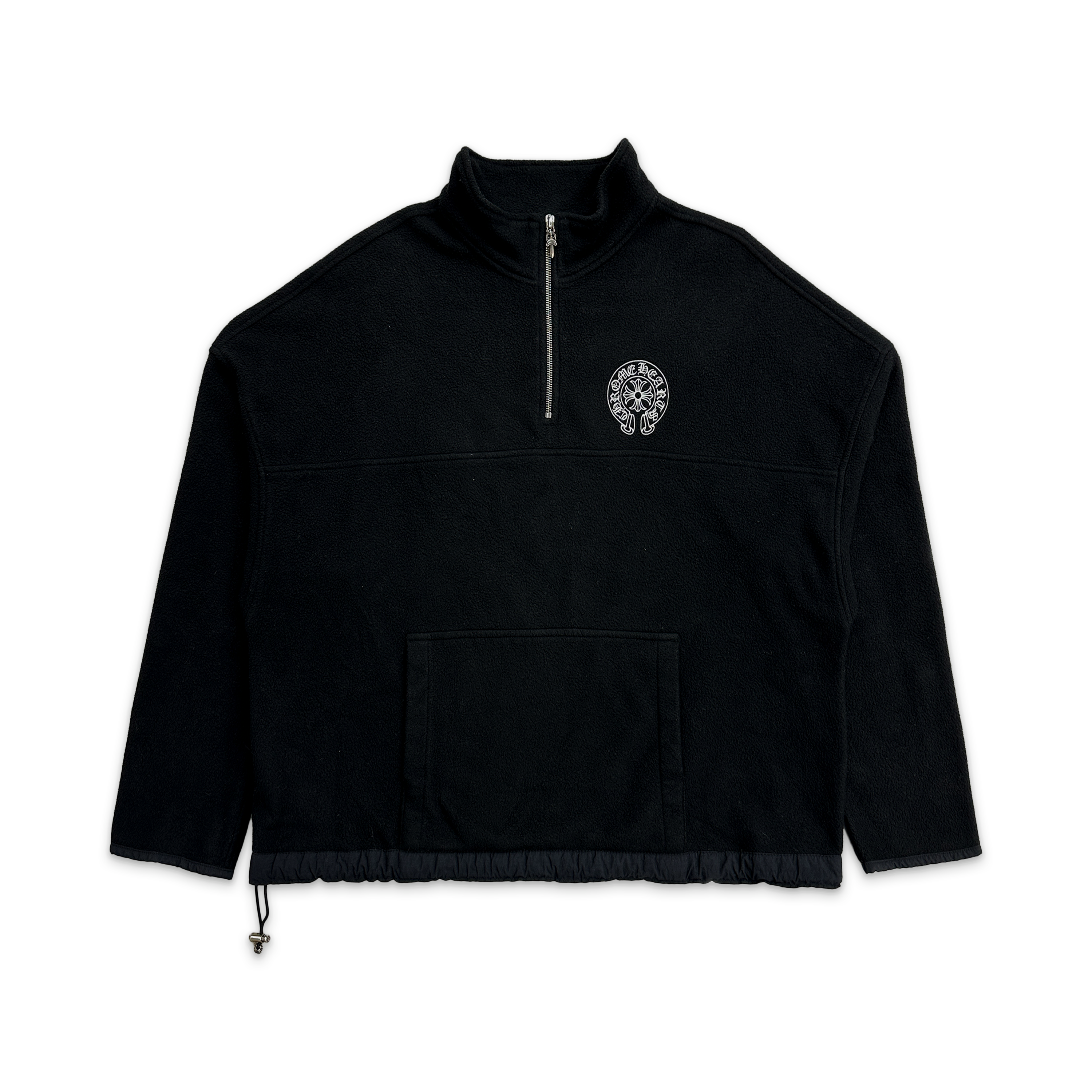 Chrome Hearts, Horseshoe Fleece Half Zip Jacket "Black"
