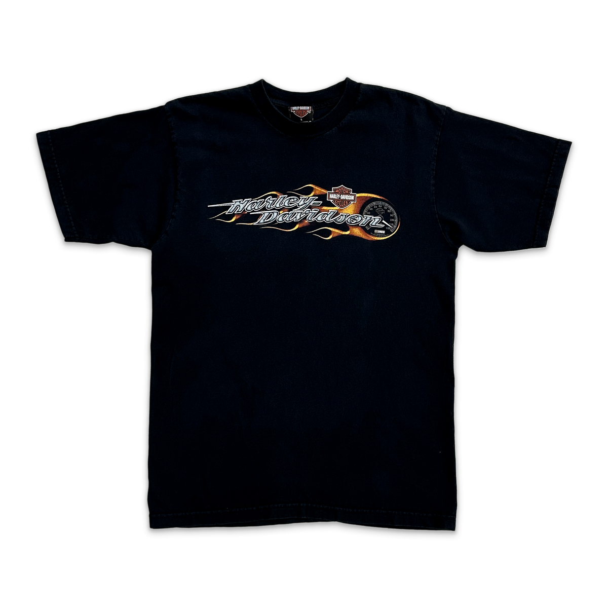 Harley Flaming Dice FLL Tee "Black"