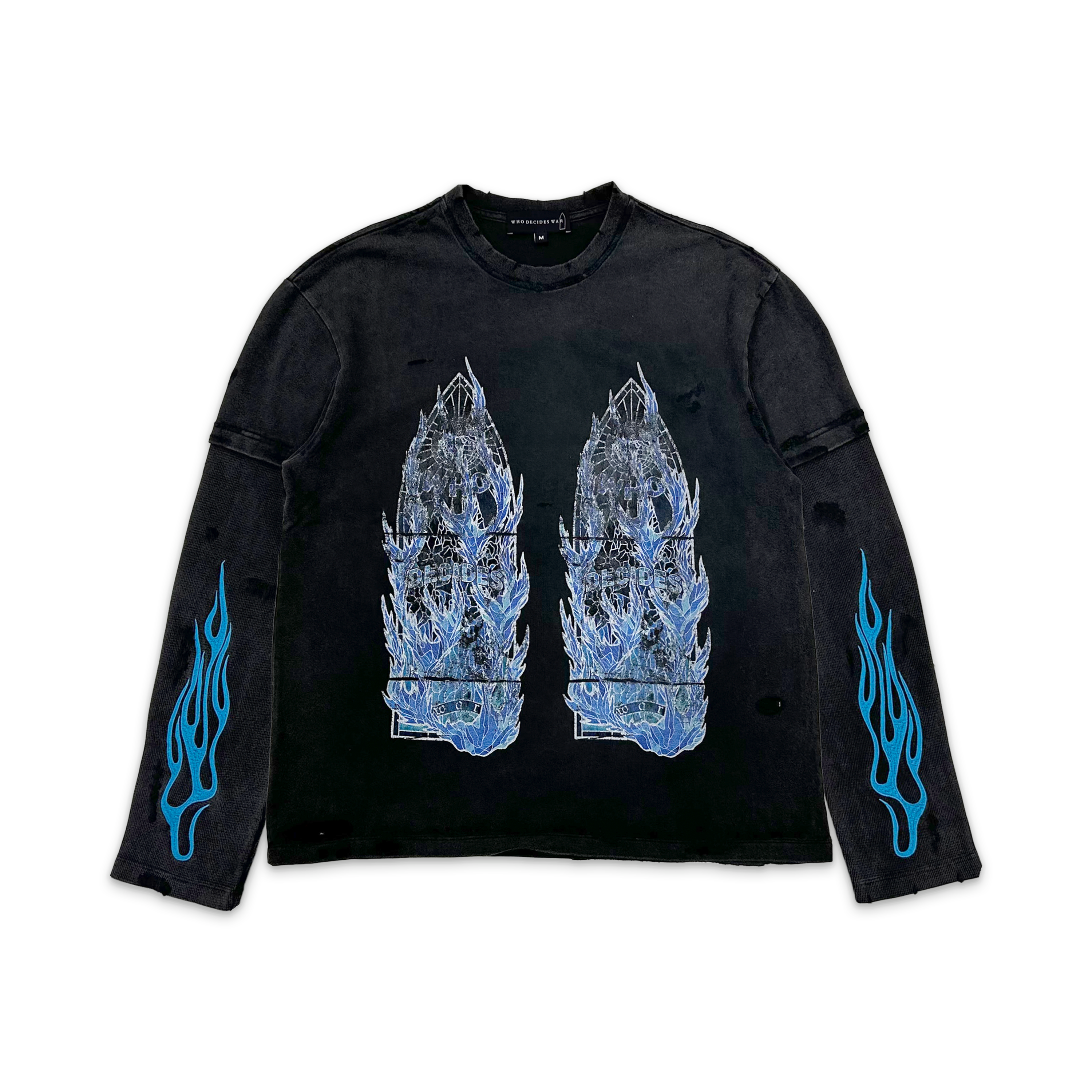 Flame Glass Double Jersey "Coal"