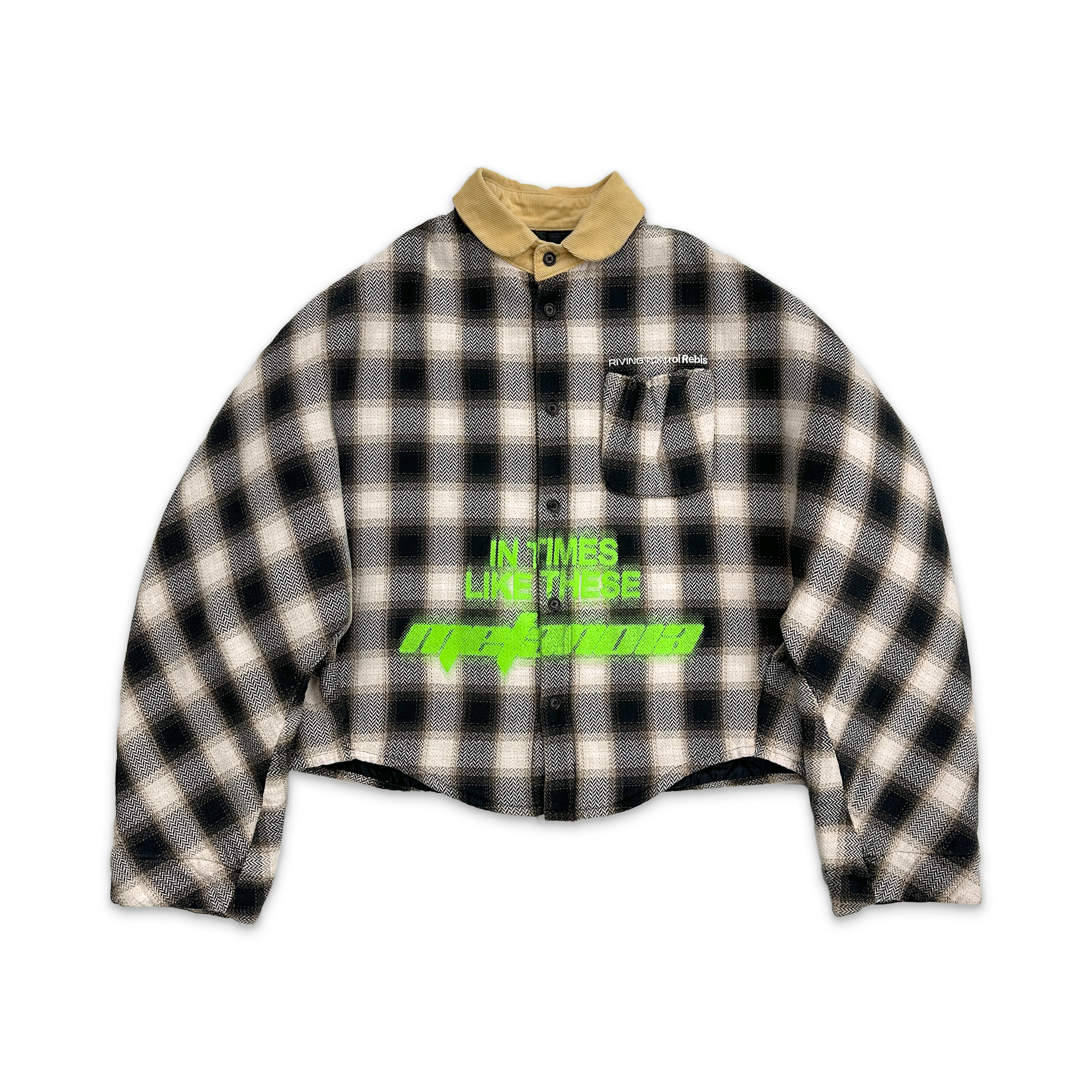 In Times Like These Abraxas Shirt "Black Plaid"