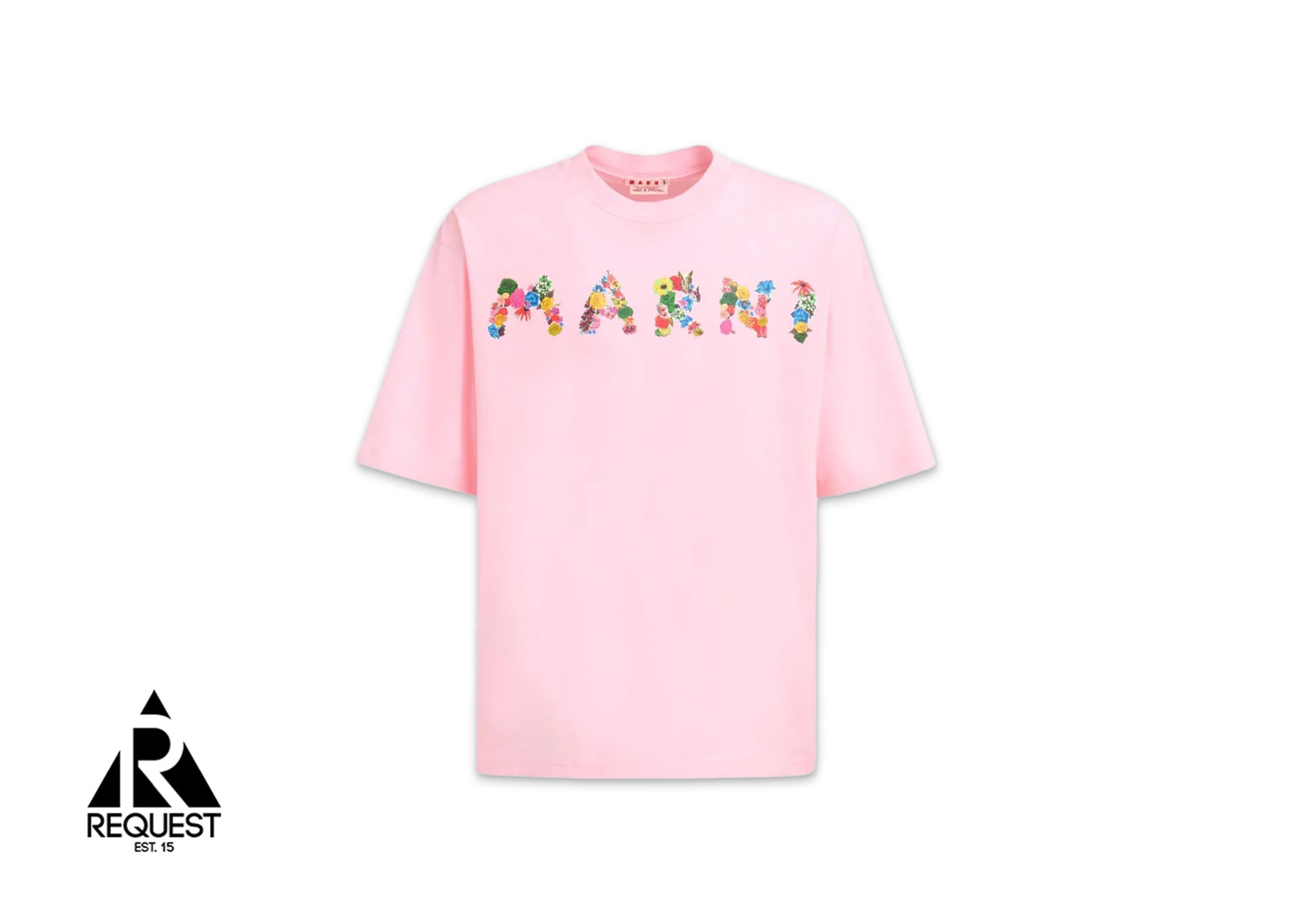 Floral Logo Tee "Pink”