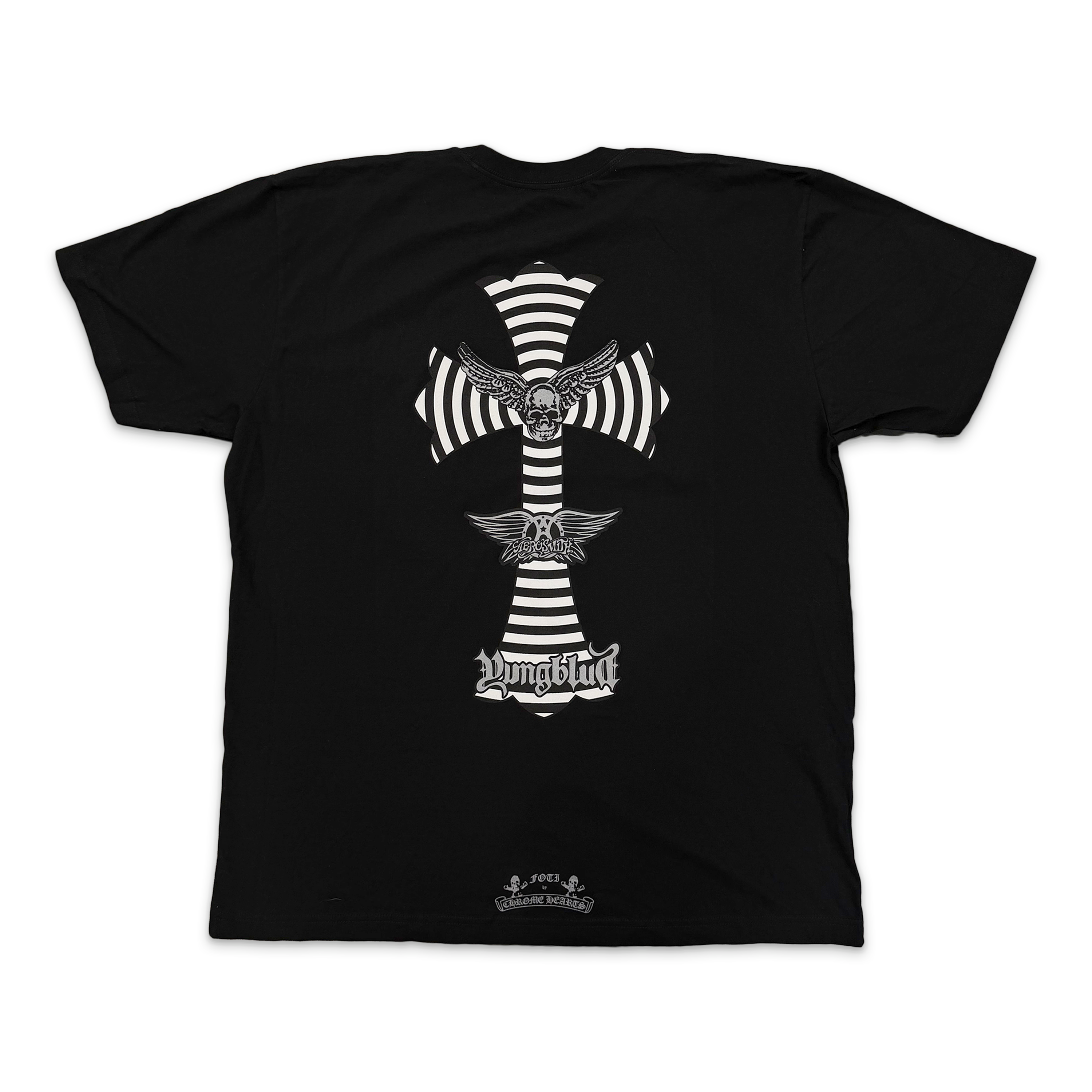 Chrome Hearts, Foti x Aerosmith Yungblood Cross Pocket Tee "Black"