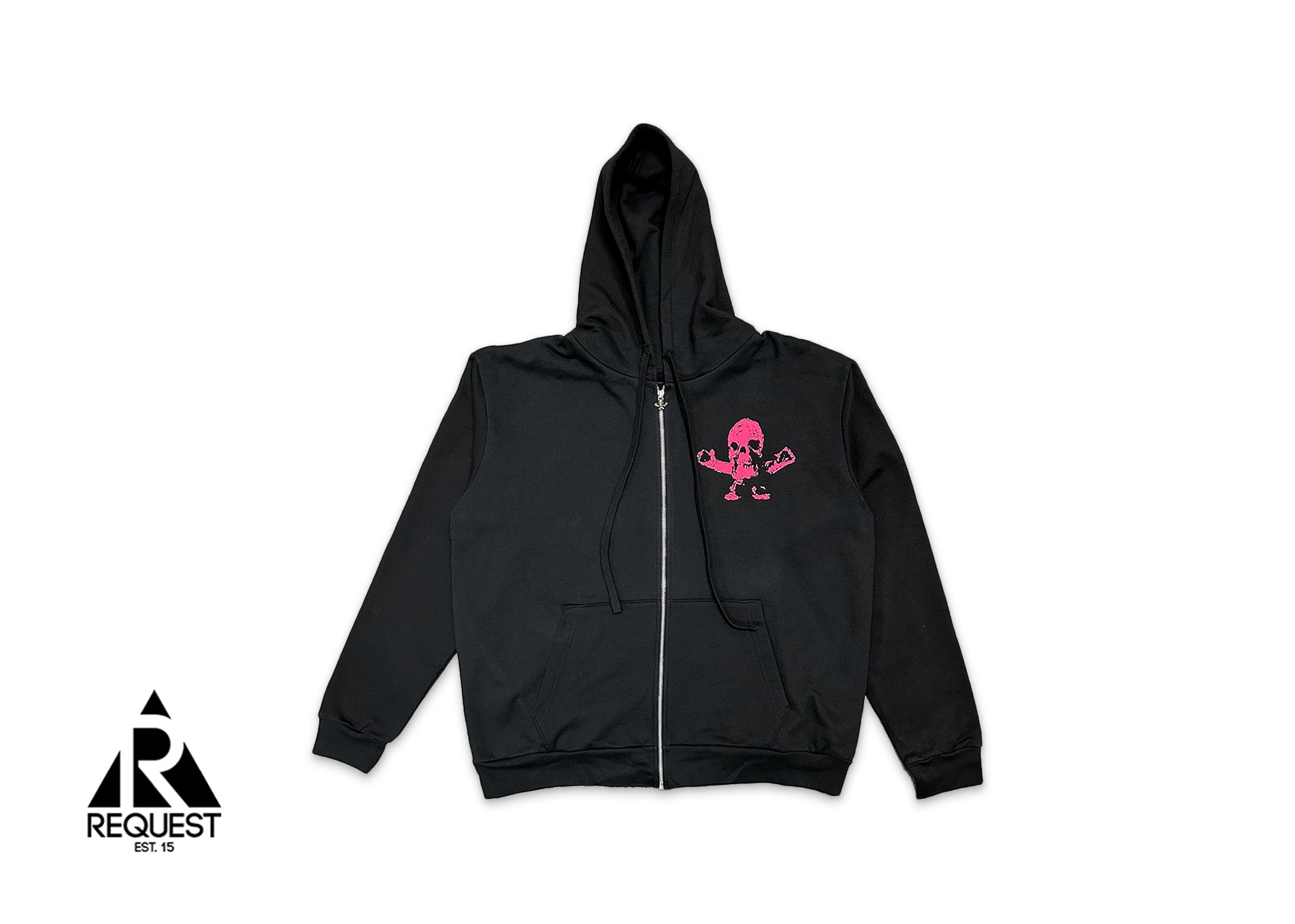 Chrome Hearts, x Foti Harris Teeter Zip Up Hoodie "Black/Pink"
