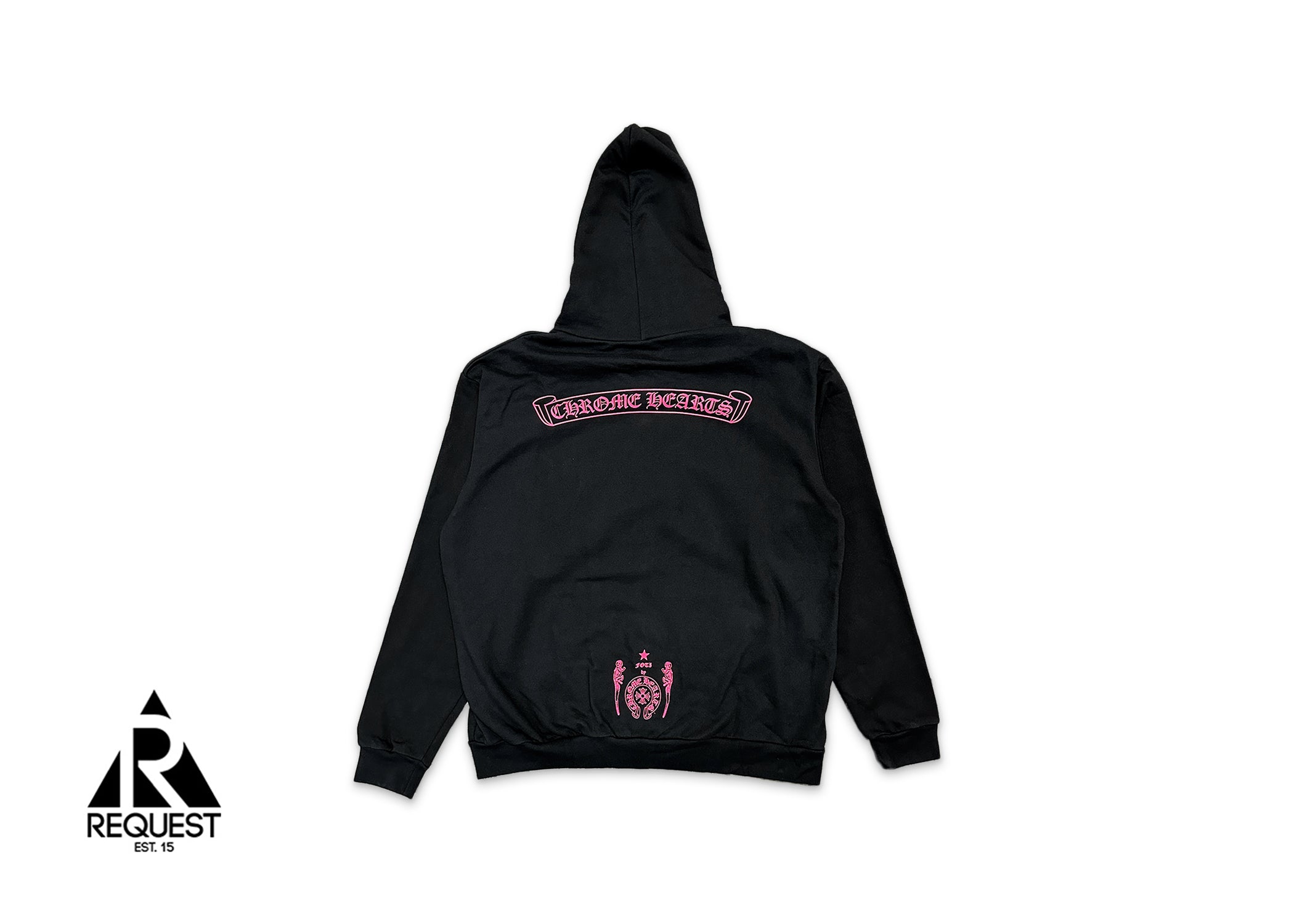Chrome Hearts, x Foti Harris Teeter Zip Up Hoodie "Black/Pink"