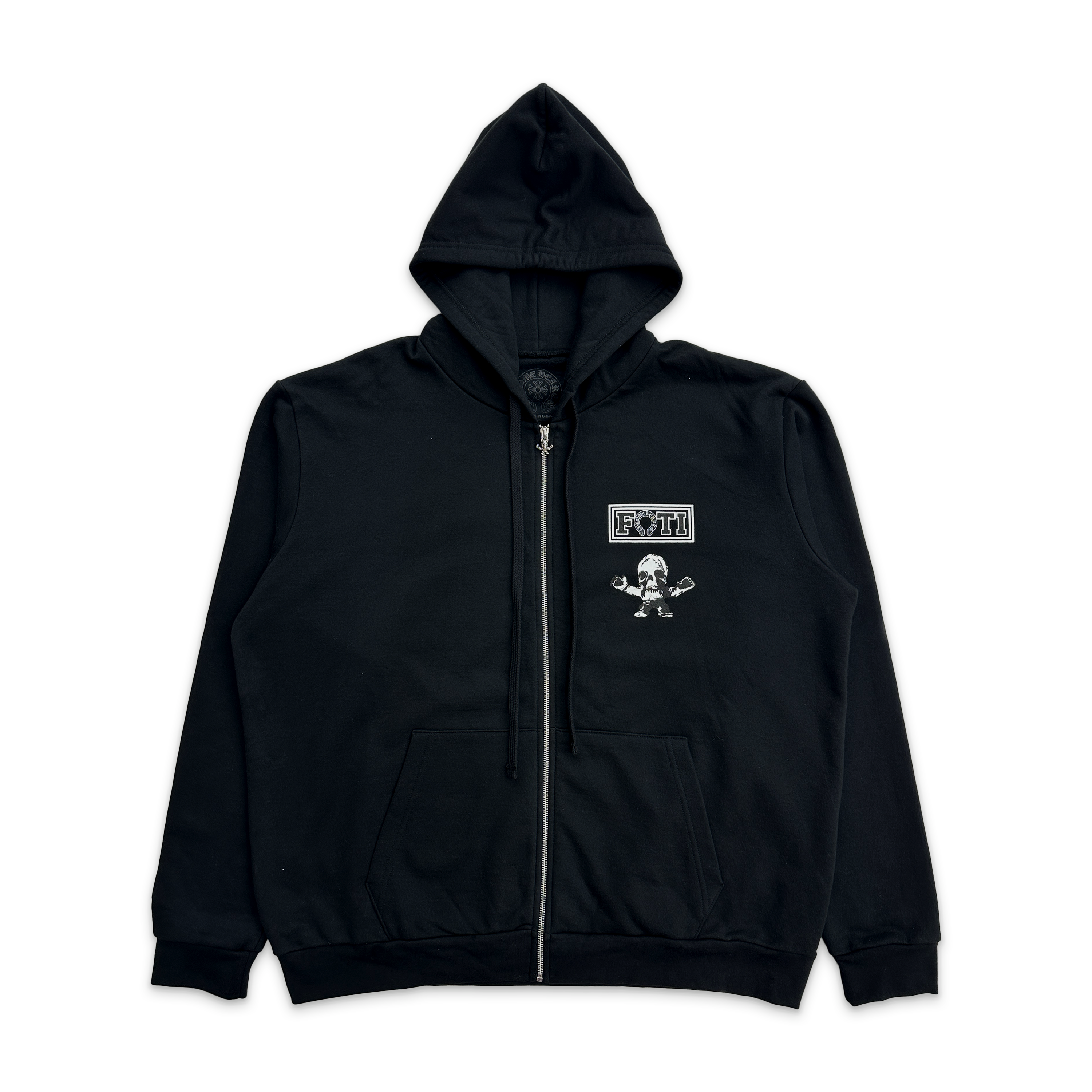 Chrome Hearts, Foti Tik Tak Teeter Zip Up Hoodie "Black"