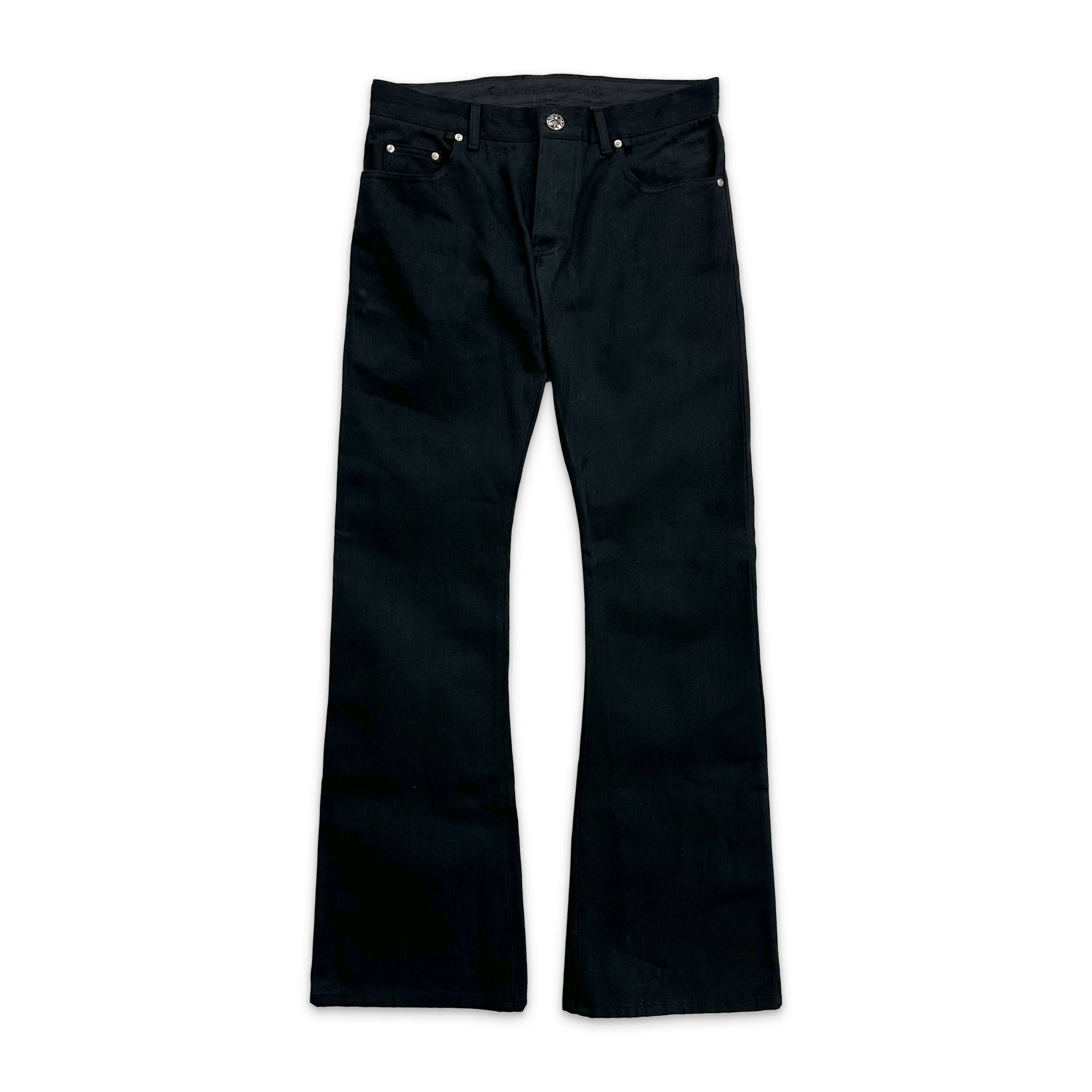 Chrome Hearts, Richard Flare Raw Denim "Black"