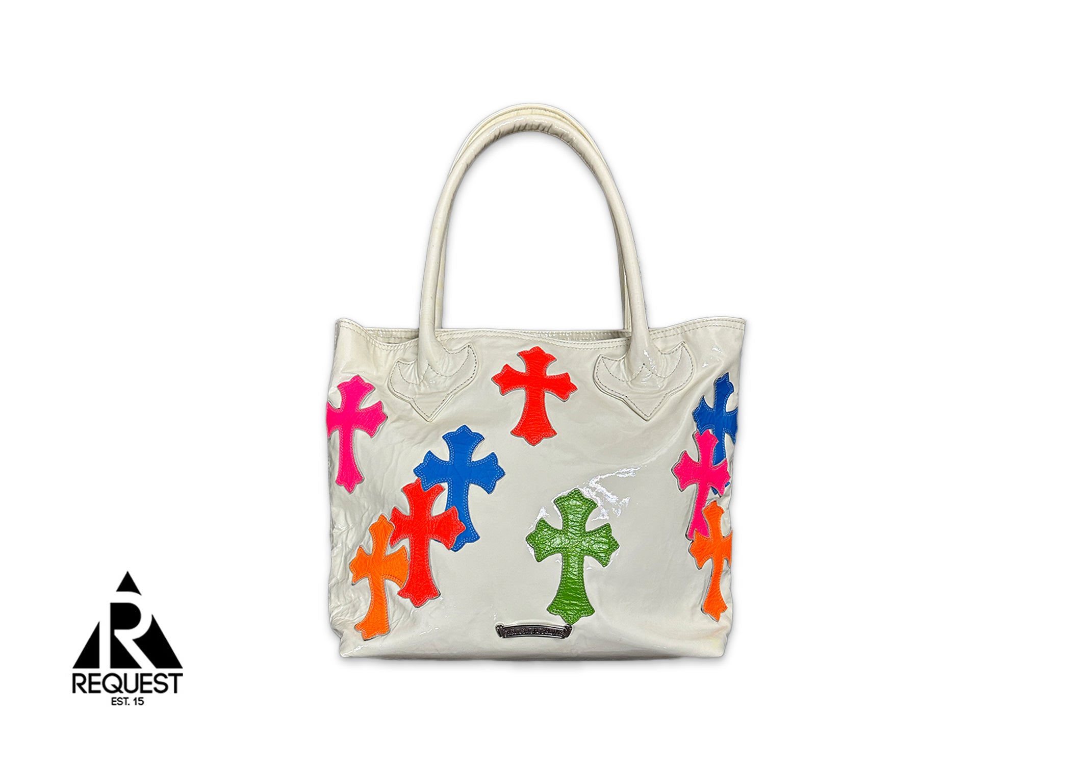 Chrome Hearts, Multi Color Cross Patent Tote Bag