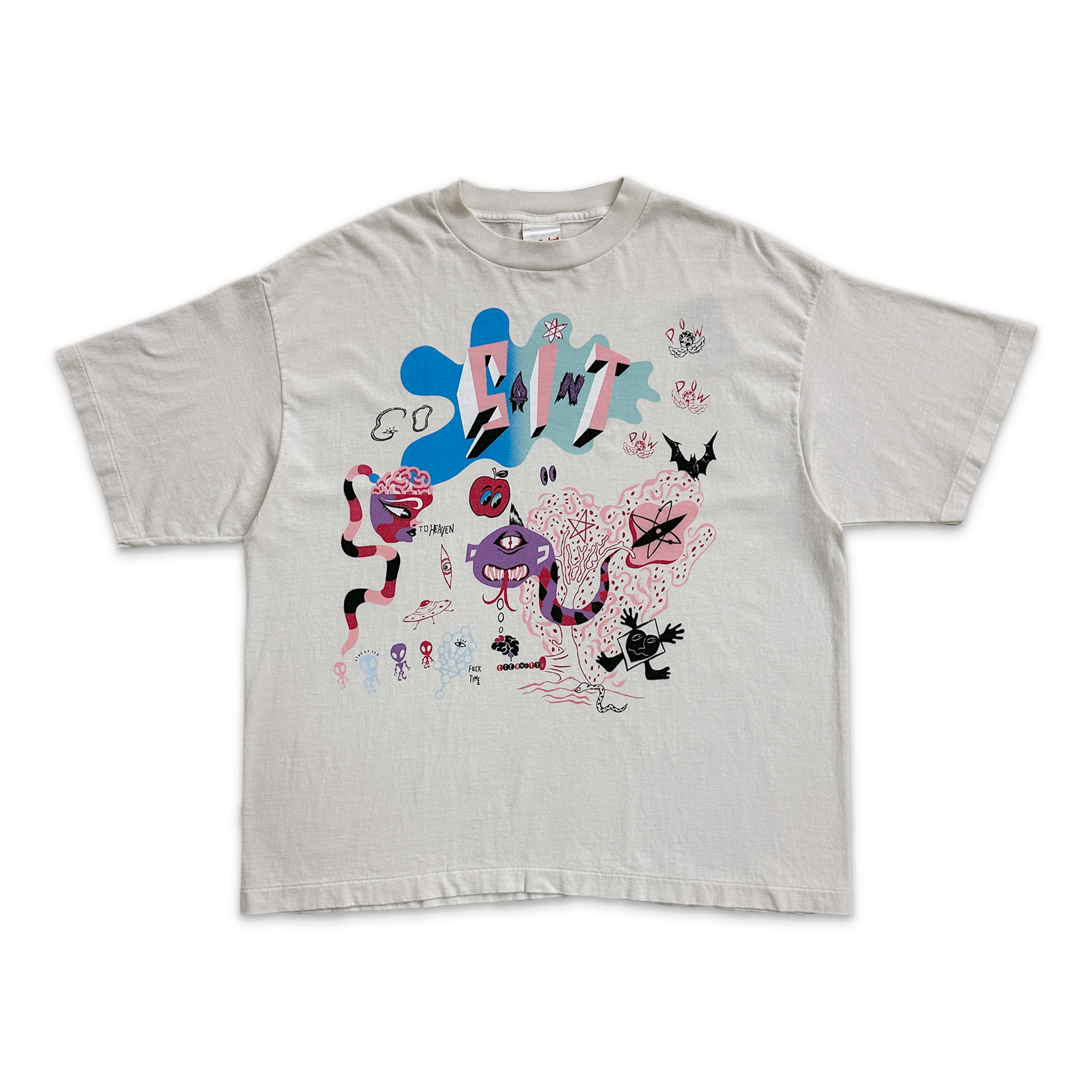 Saint Michael, Day Of The Freaks Tee "White"