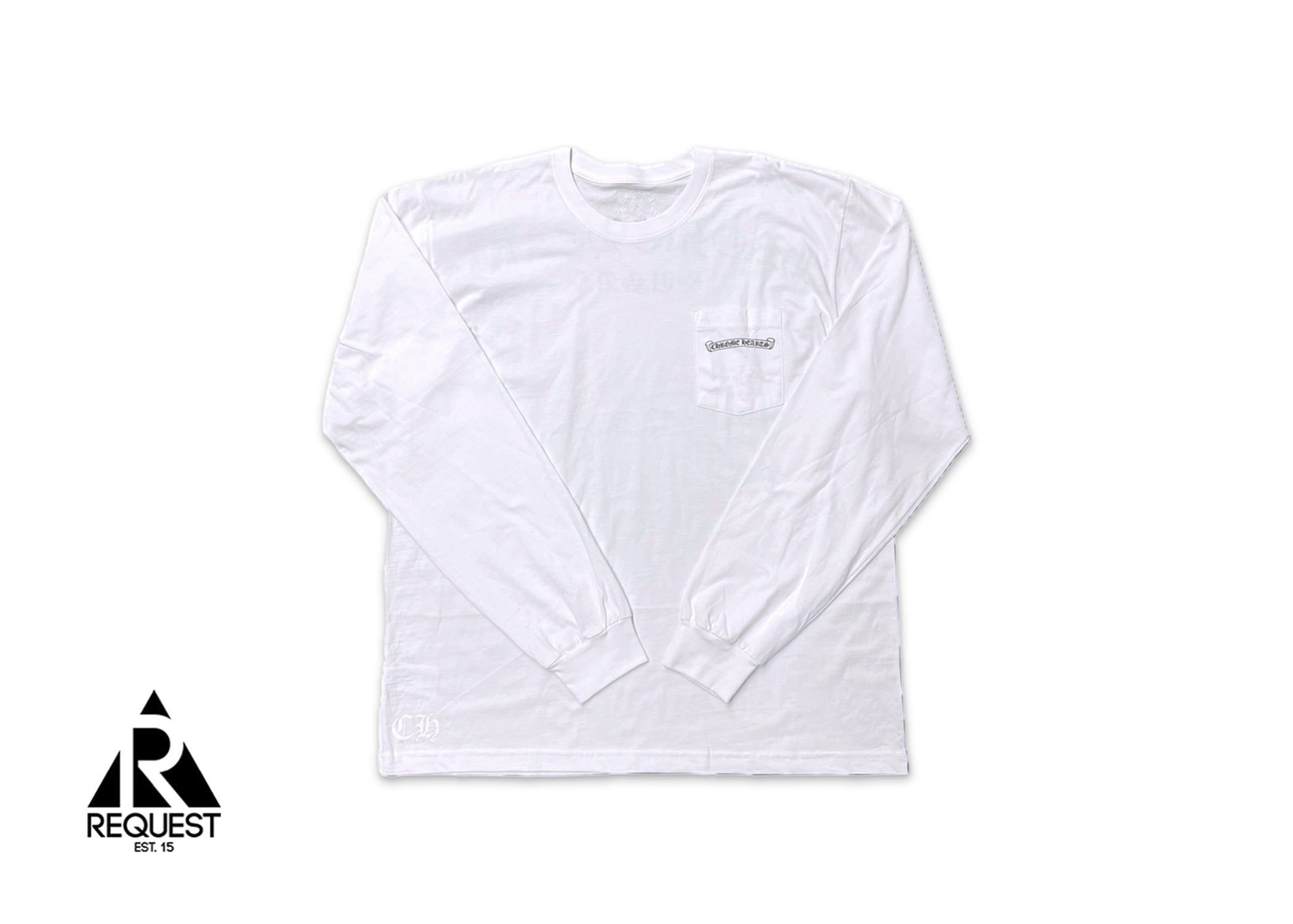 Chrome Hearts Shoulder Logo L/S Tee "White"