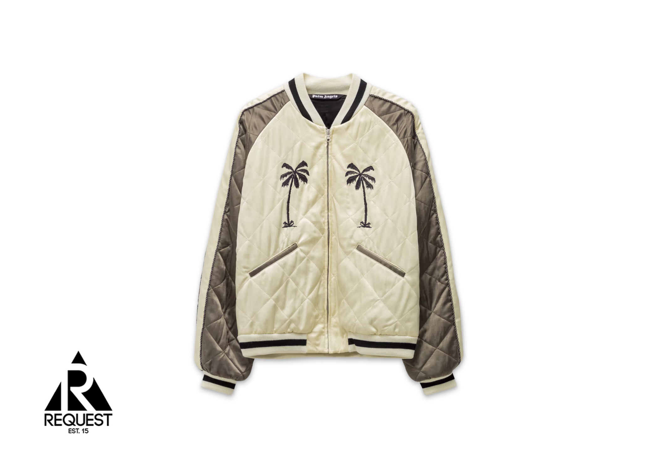 Palm Angels Upsidedown Palm Sukajan Jacket "Brown Butter"