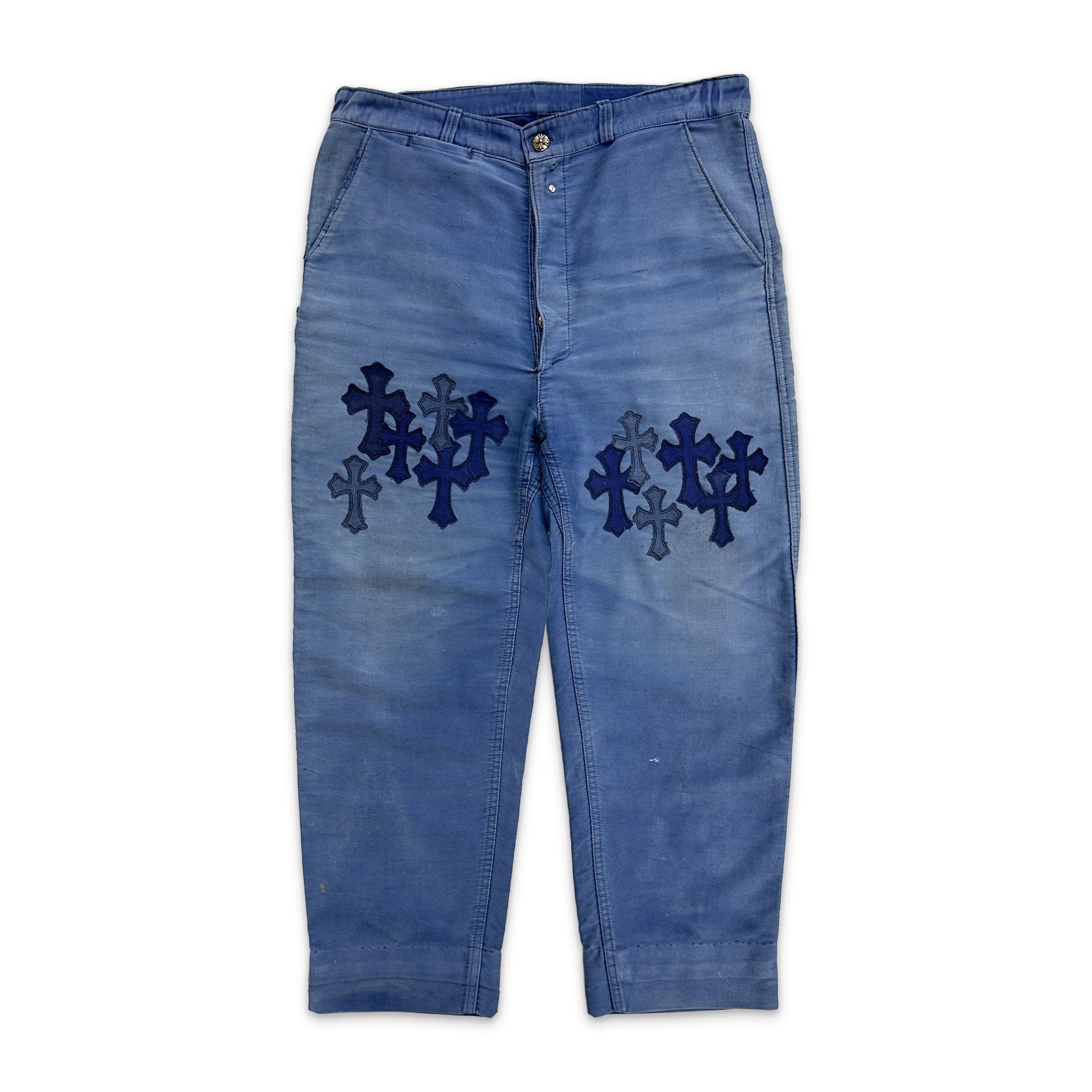 Chrome Hearts, Cross Patch French Worker Pants "Blue"