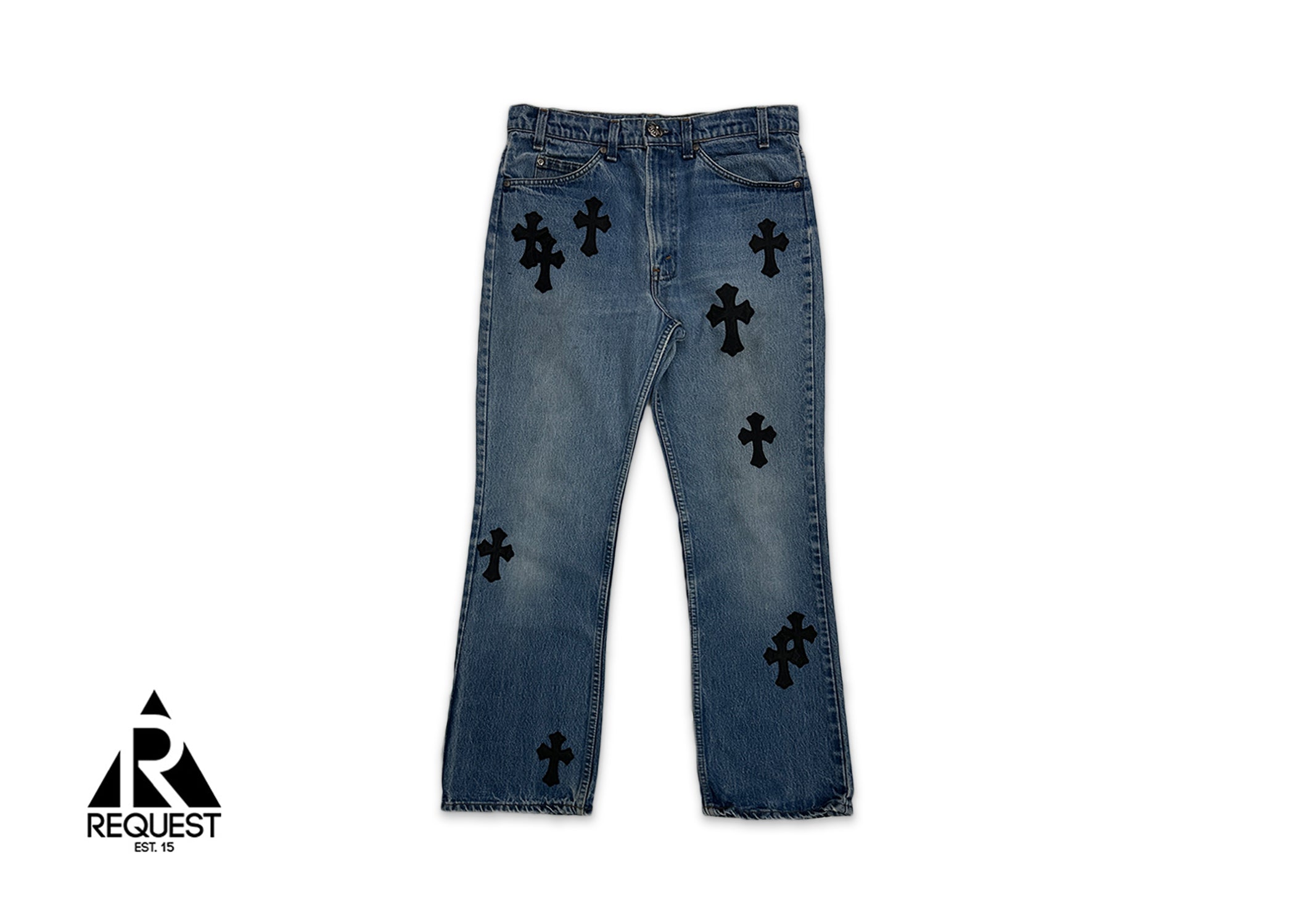 Chrome Hearts Indigo Levi's Denim "Black Crosses"
