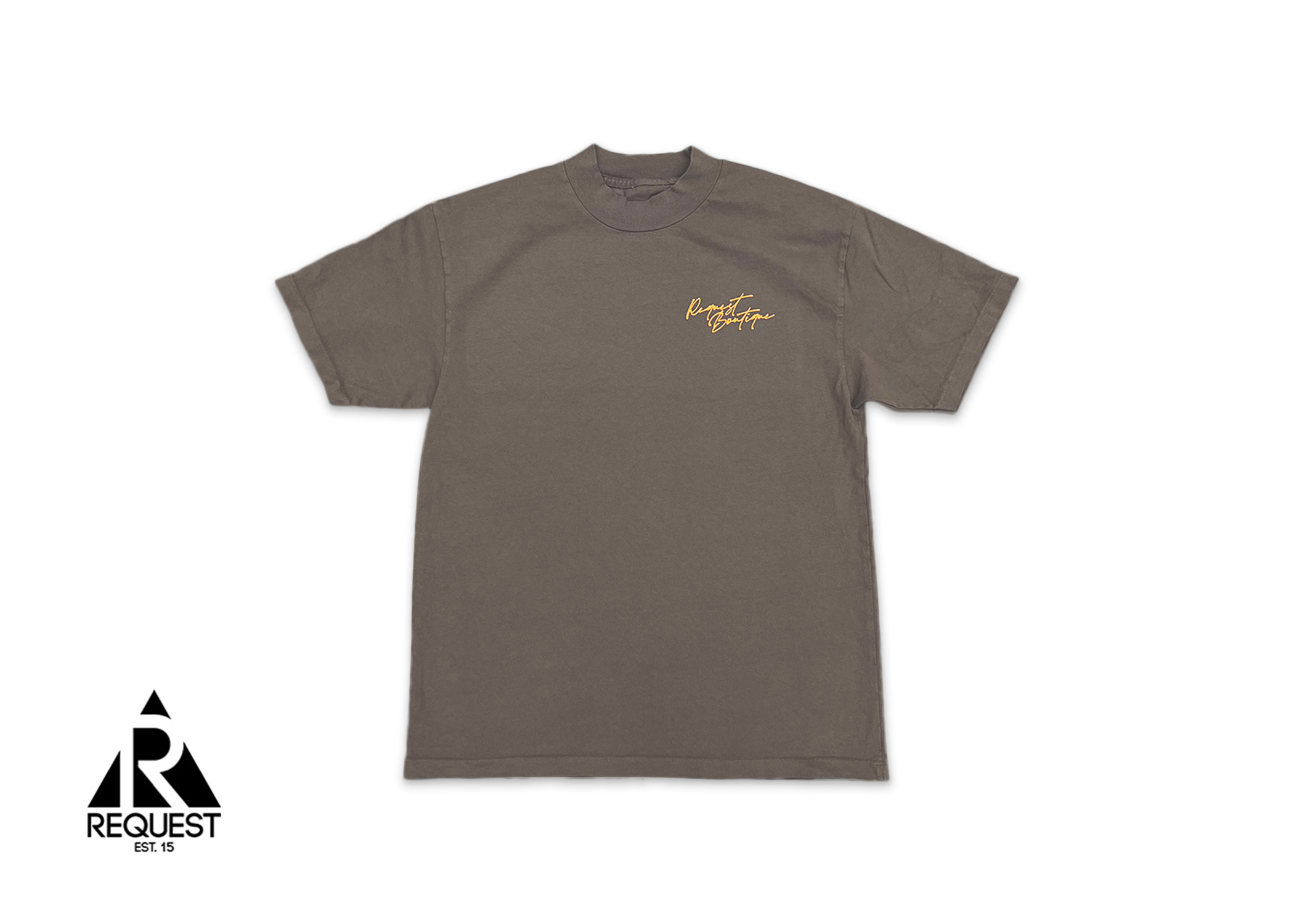 Request Script Tee "Tangerine Coffee”