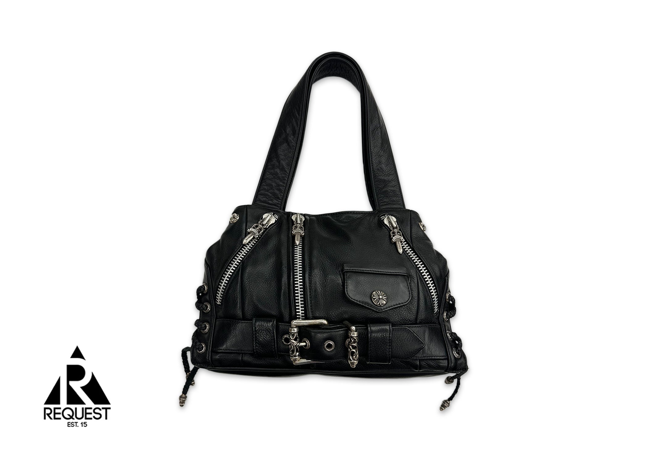 Leather JJ Dean Moto Shoulder Bag
