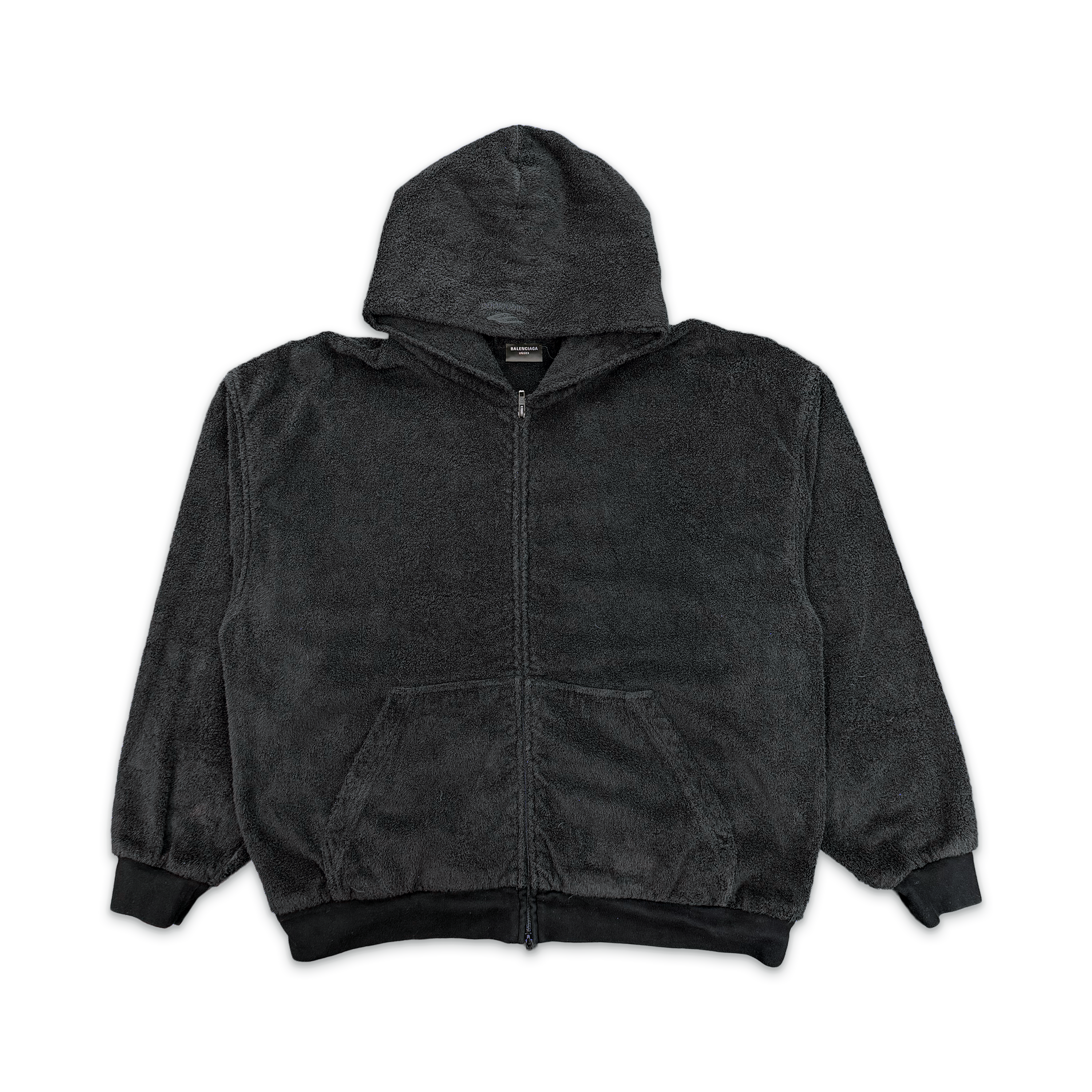 Towel Terry Cloth 3B Logo Zip Up Hoodie "Black"