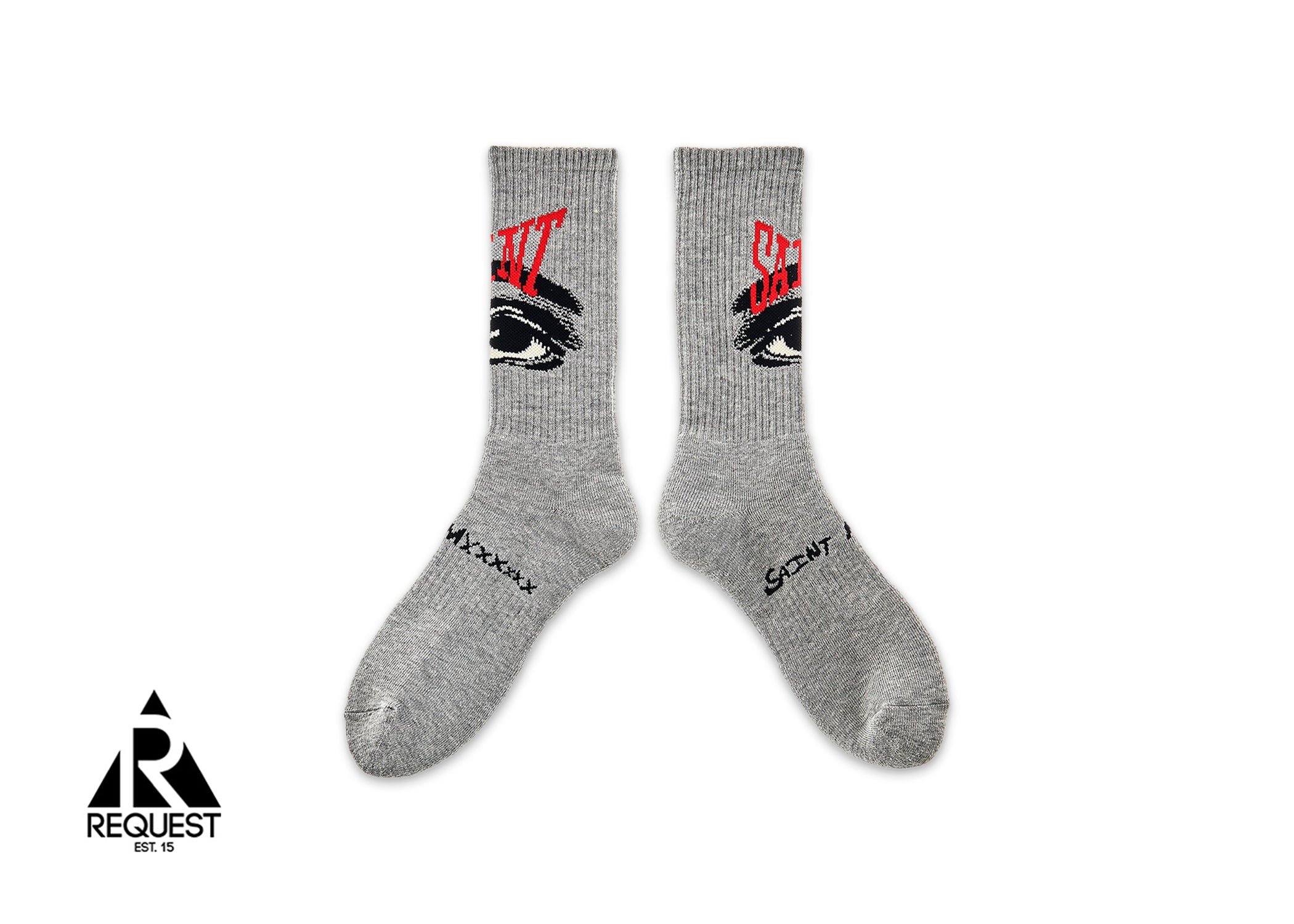Saint Michael Eye Socks "Grey"