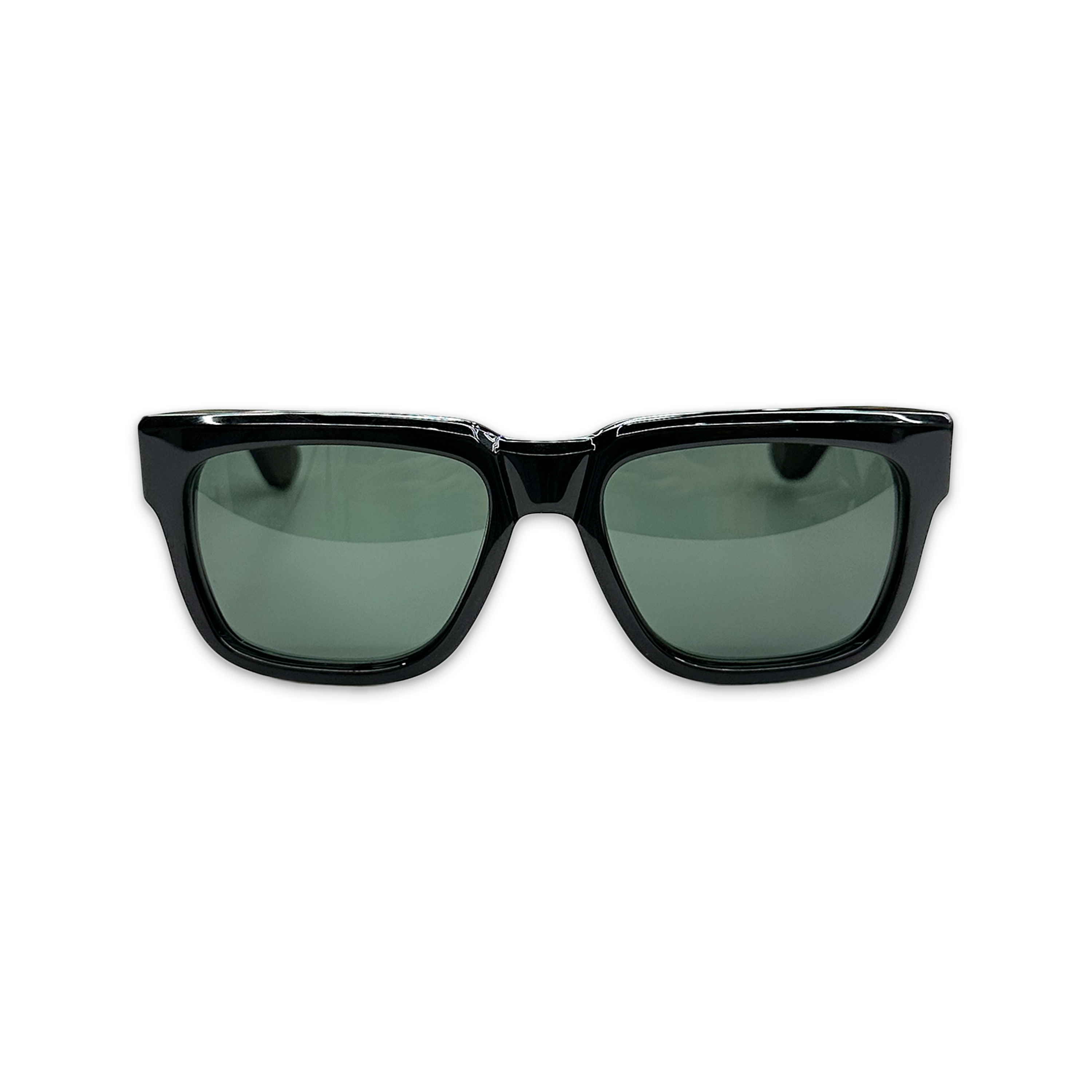 Chrome Hearts, Box-Officer Glasses w/ Ruby 18K "Black/Gold"