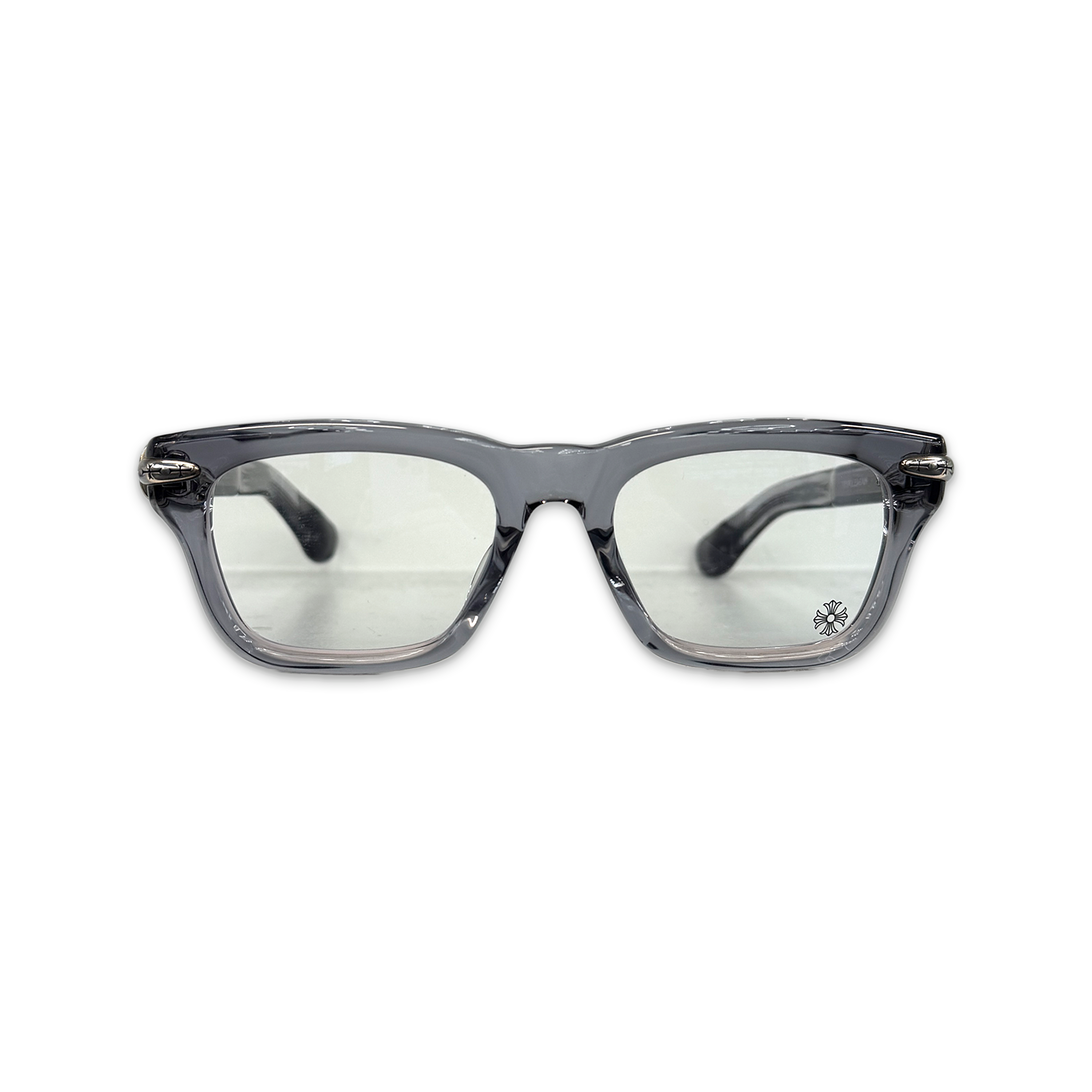 Trypoleagain Glasses "Translucent Grey/Silver"