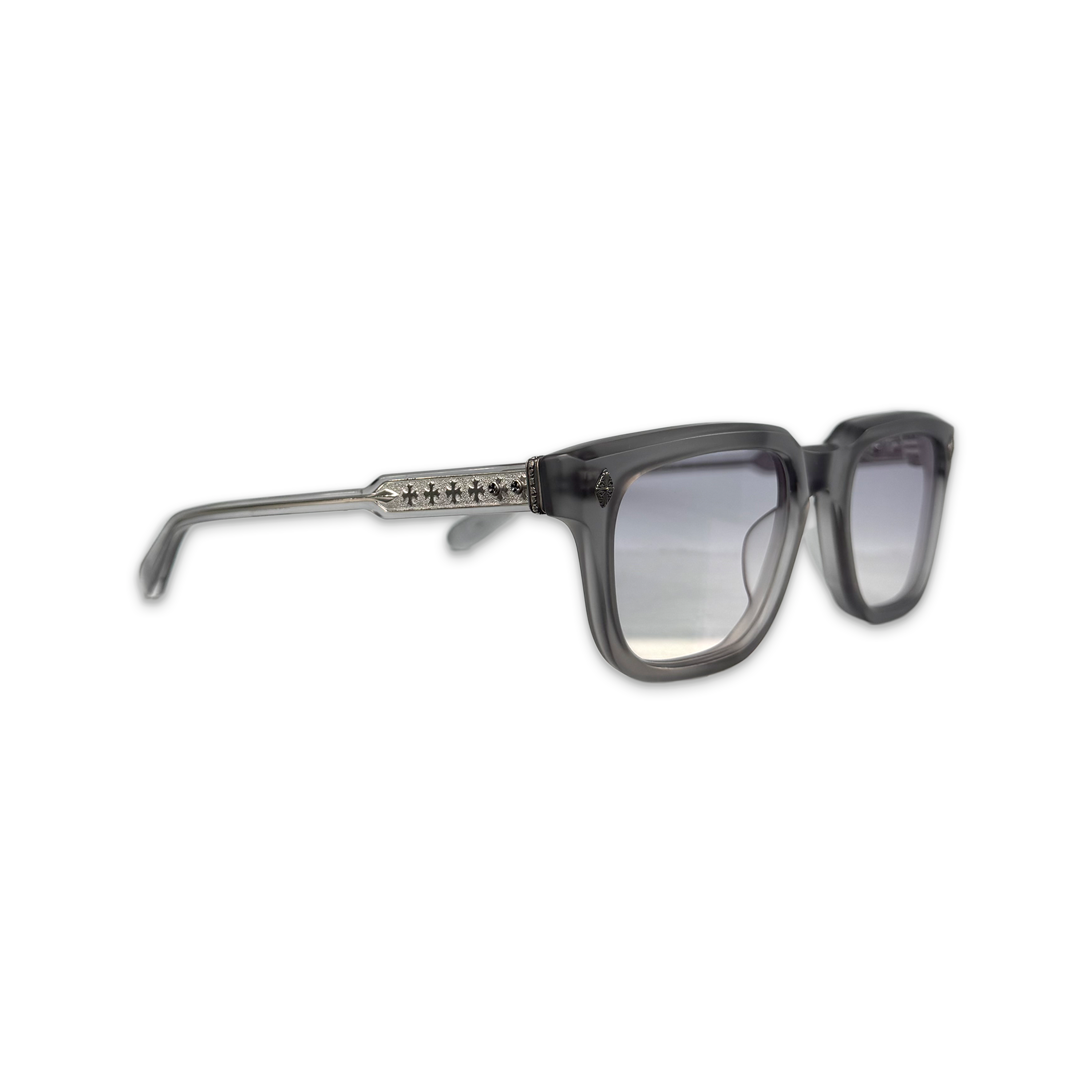 Chrome Hearts, Ambidixtrous Glasses "Transluscent Grey/Silver"