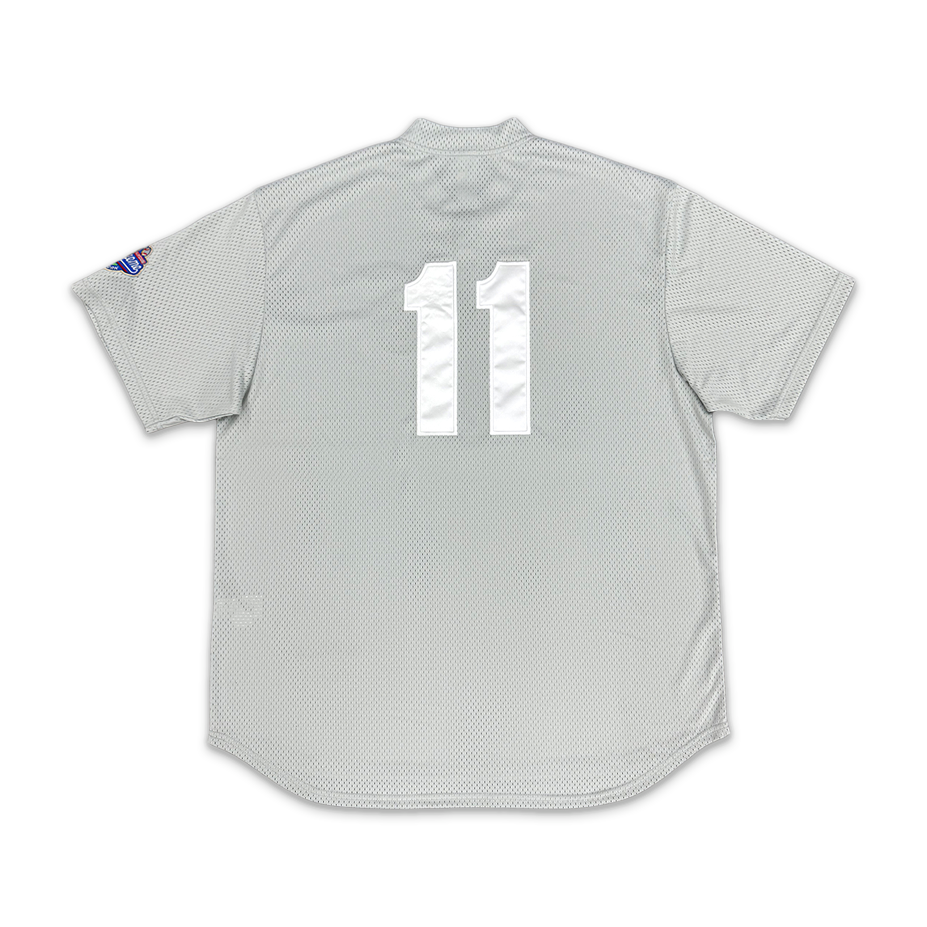 Supreme, Mesh Henley Baseball Jersey "Grey"