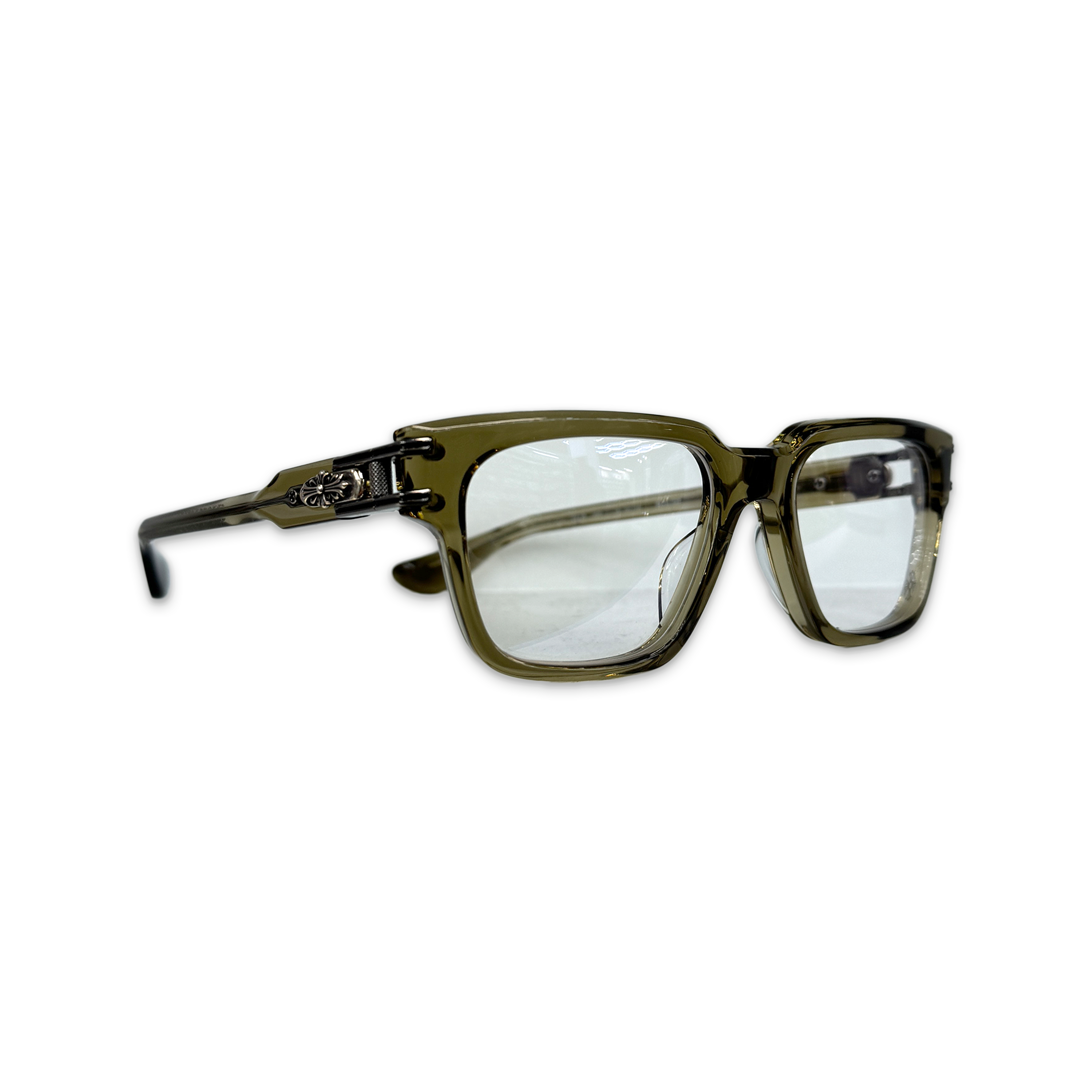 Chrome Hearts, Bulge Glasses "Translucent Brown/Silver"