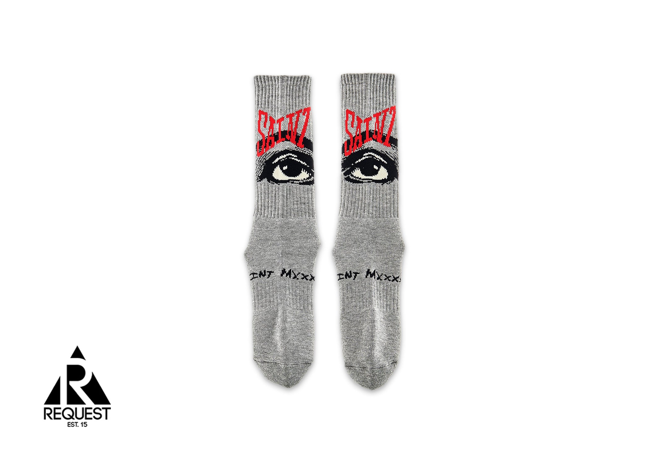 Saint Michael Eye Socks "Grey"