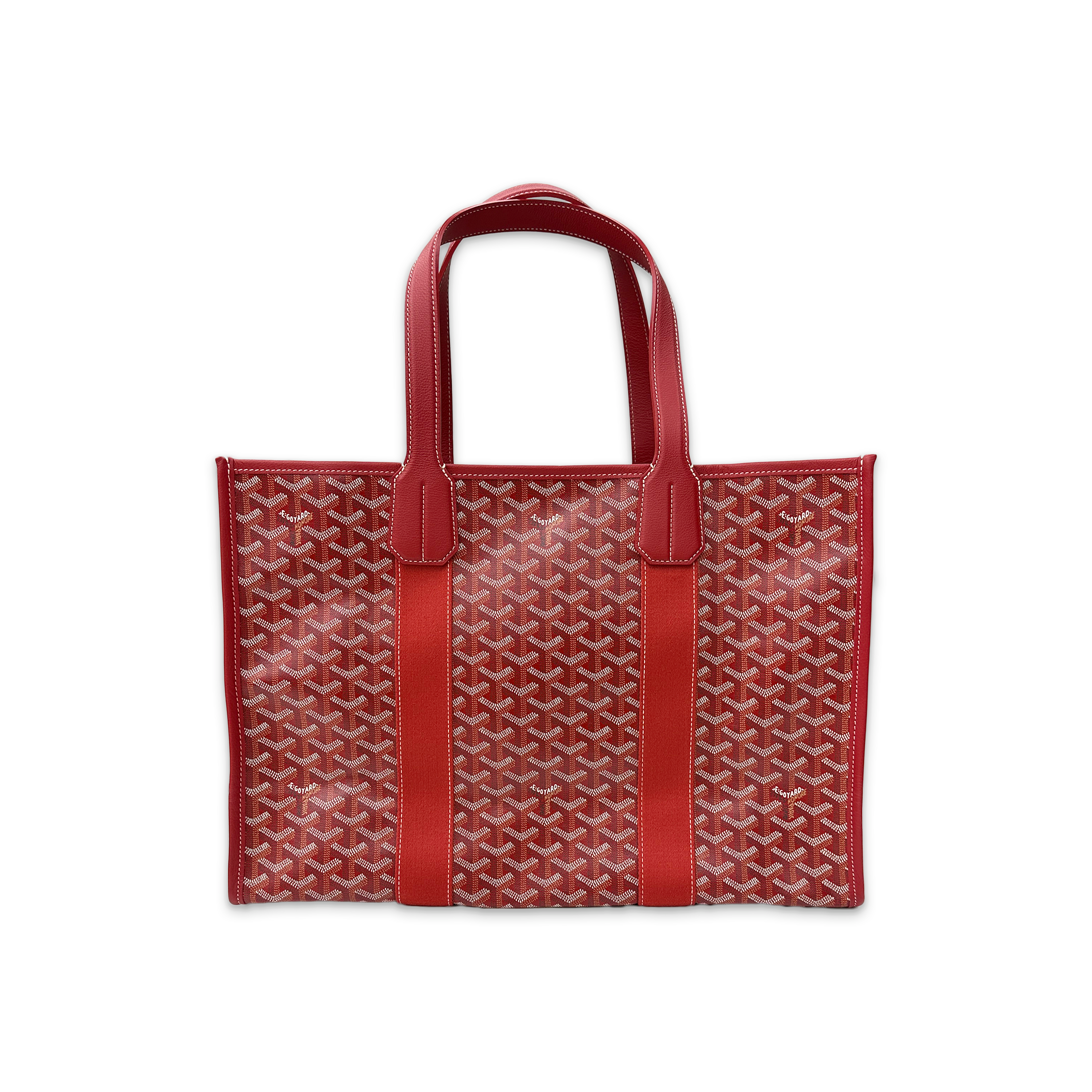 Villette Printed Coated Tote Bag "Red"