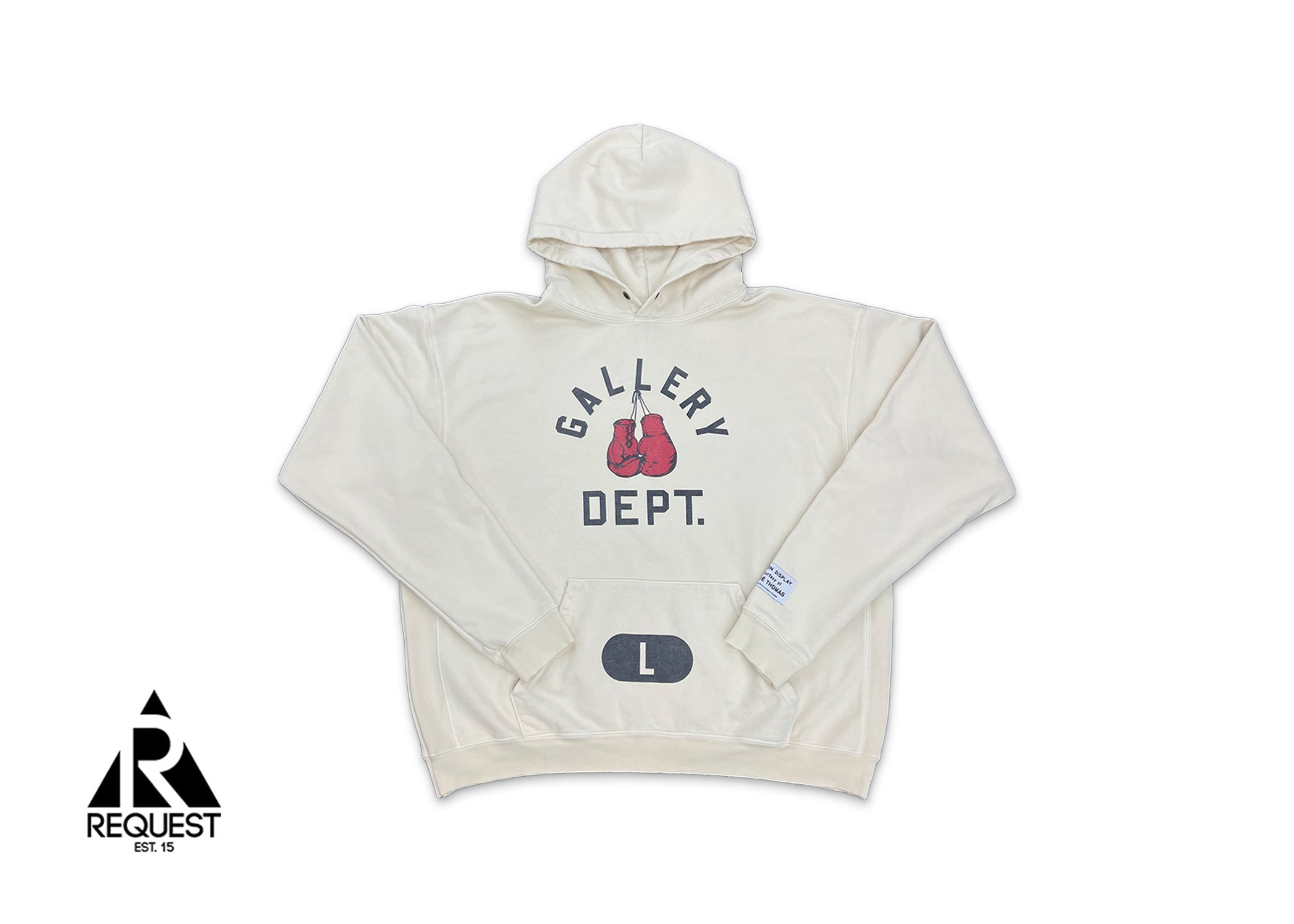 Gallery Dept., Boxing Merch Hoodie "Cream"