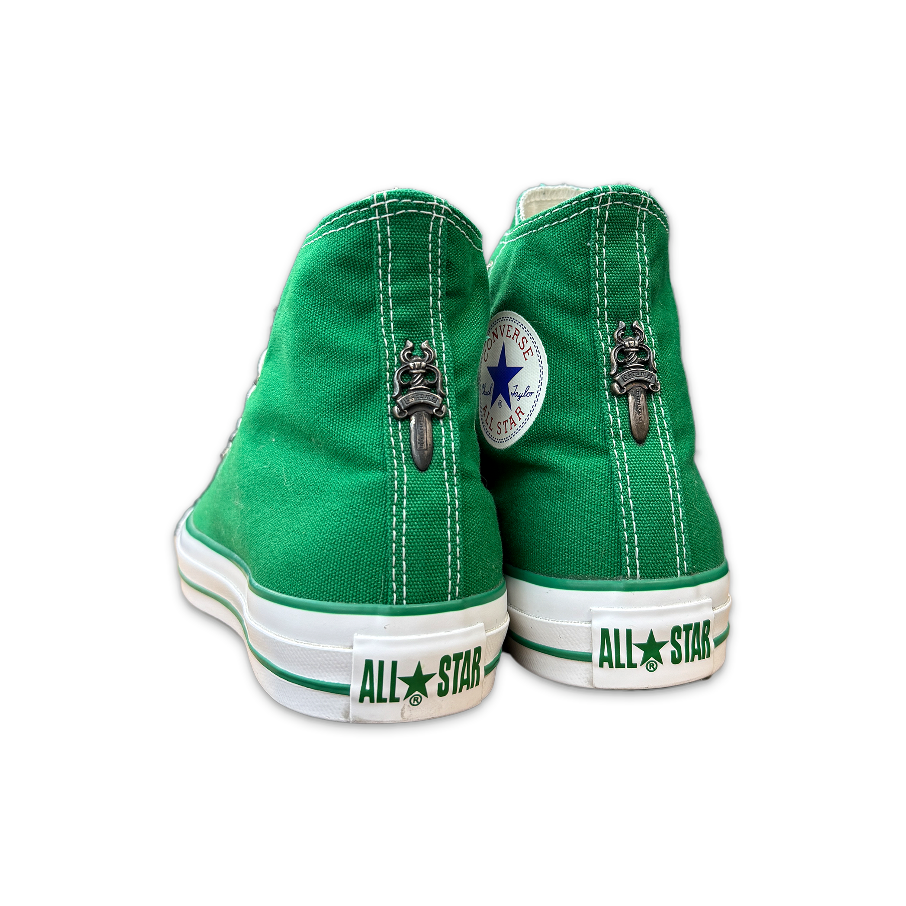 Chrome Hearts, Converse Chuck Taylor All Star Canvas High Top "Green"