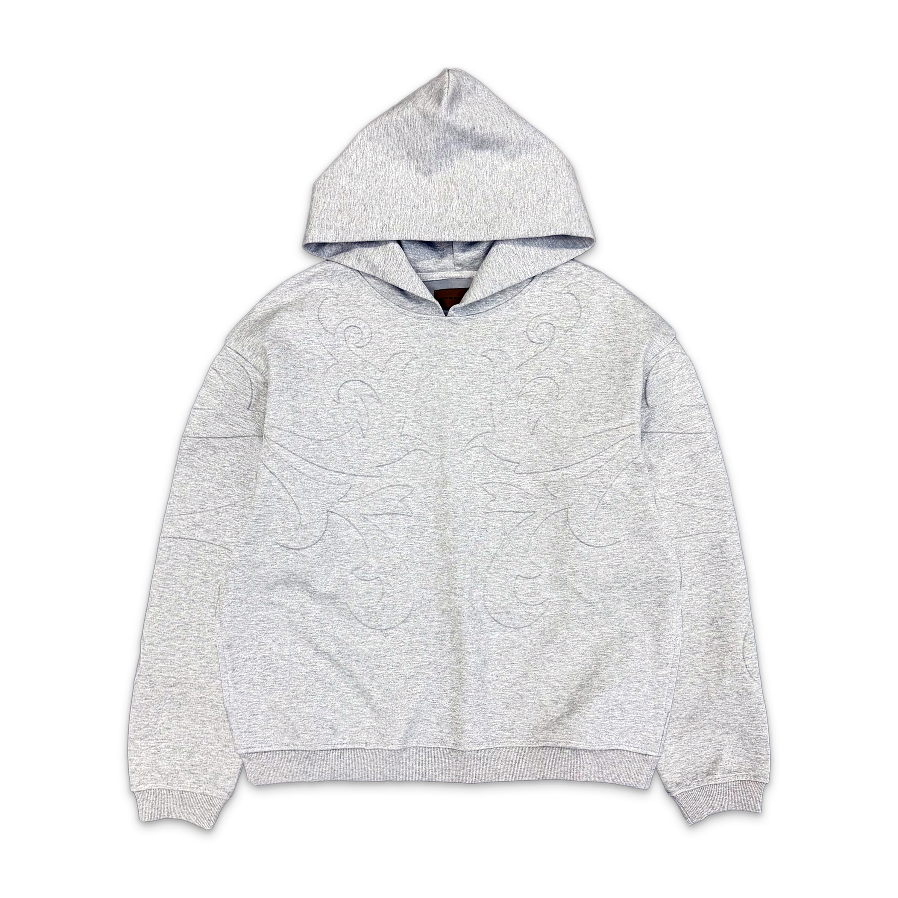 Birth of Royal Child, 3D Flower Relief Hoodie “Grey"