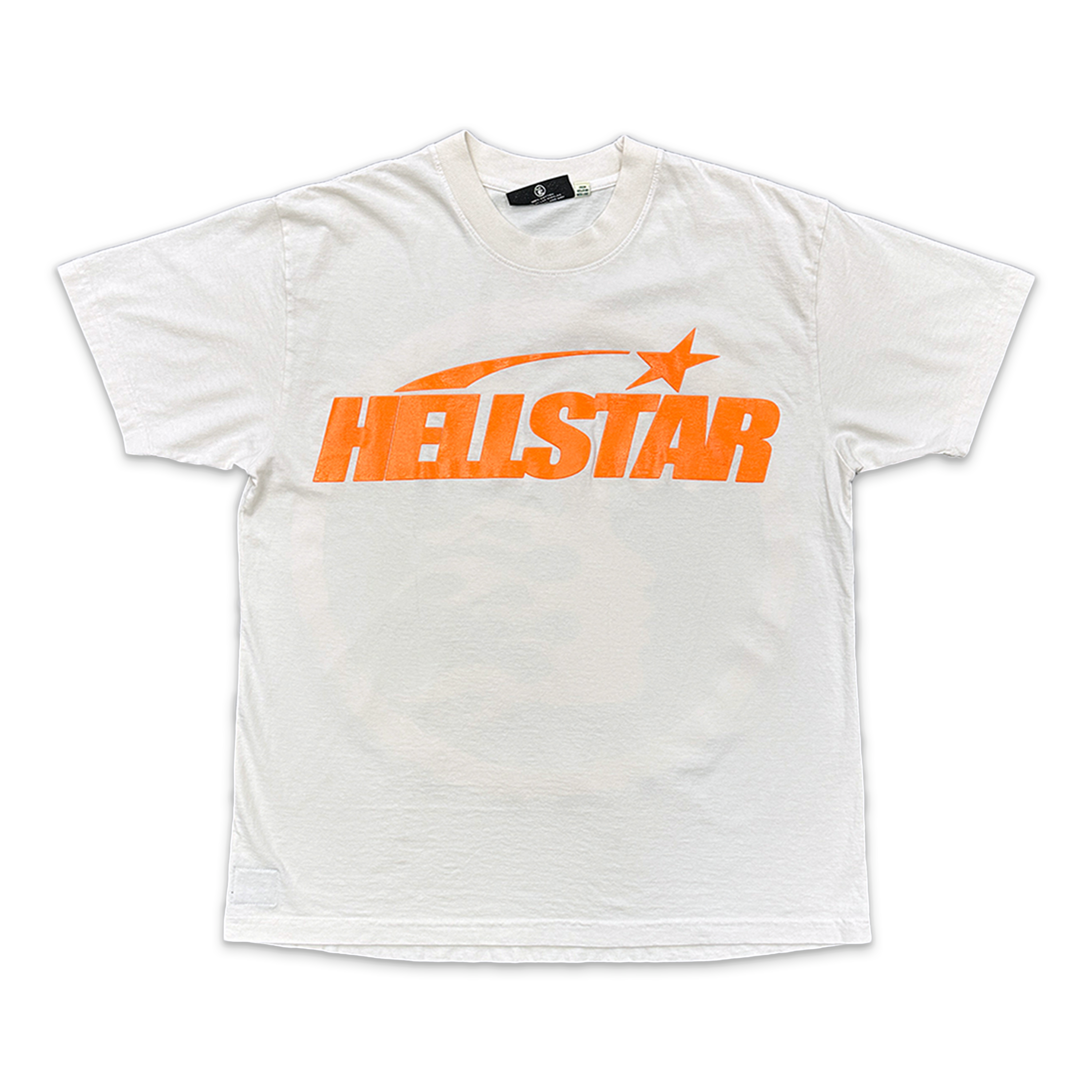 Hellstar, Classic Gel Tee "White/Orange"